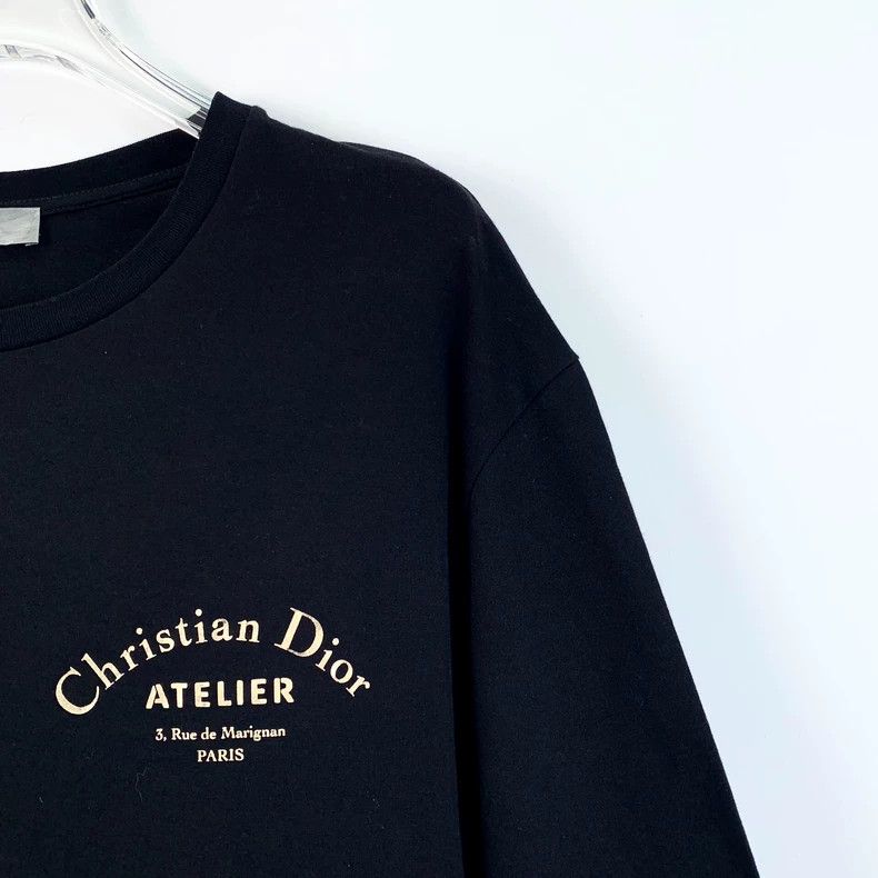 Dior Dior Black logo letter print cotton round-neck short-sleeve Size US XS / EU 42 / 0 - 3 Thumbnail