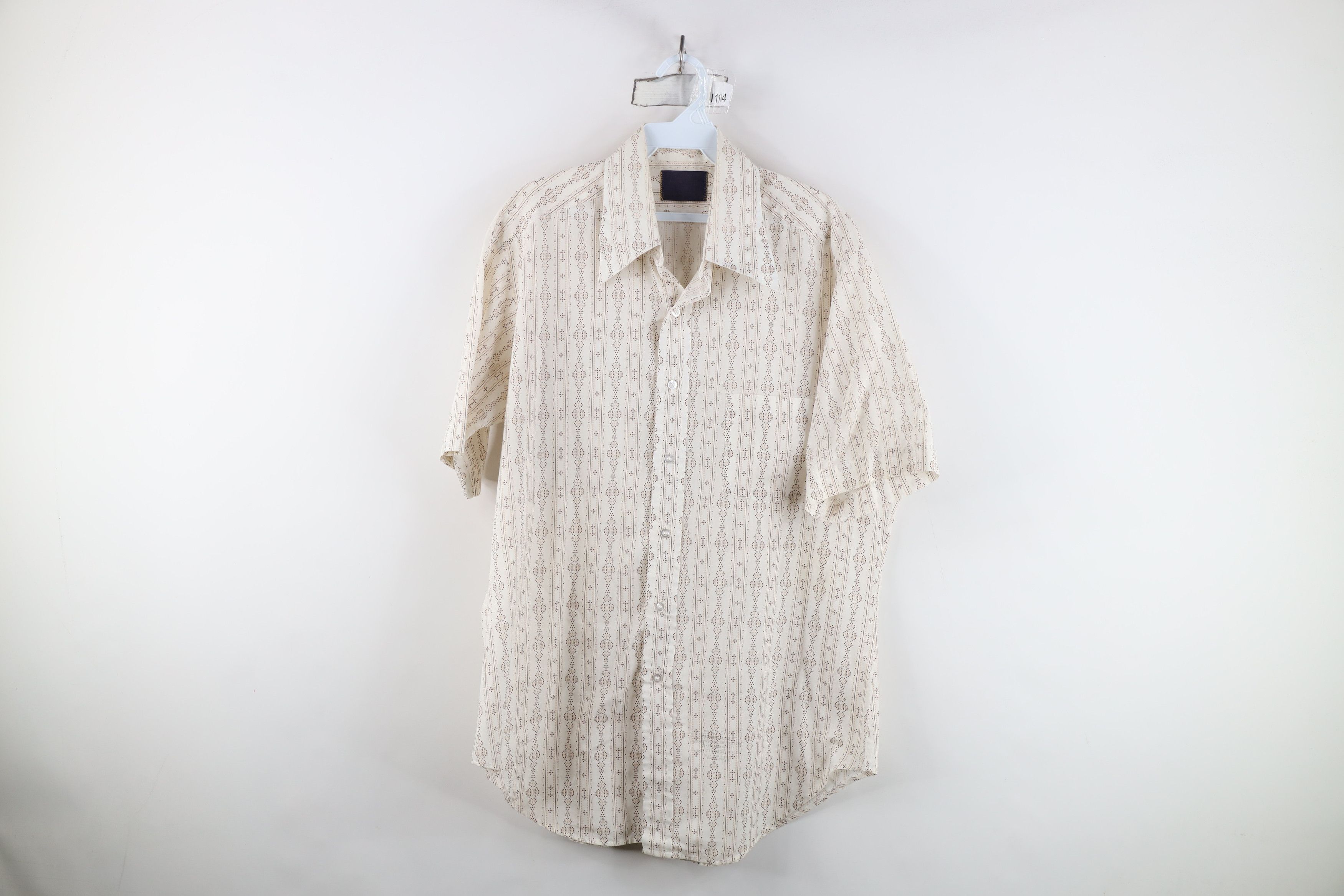 Vintage Vintage 70s Mid Century Modern MCM Short Sleeve Button Shirt Size US M / EU 48-50 / 2 - 1 Thumbnail