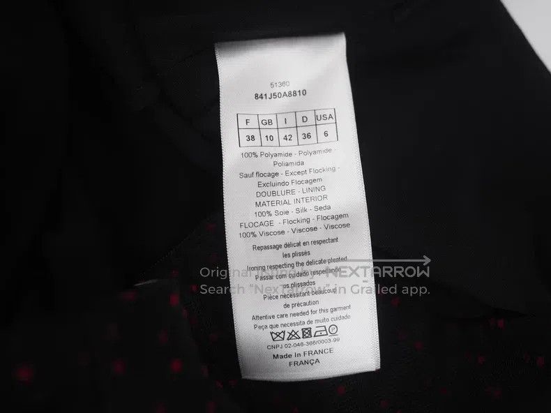 Dior Dior Black and red polka dot half skirt in tulle Size 37" - 5 Thumbnail
