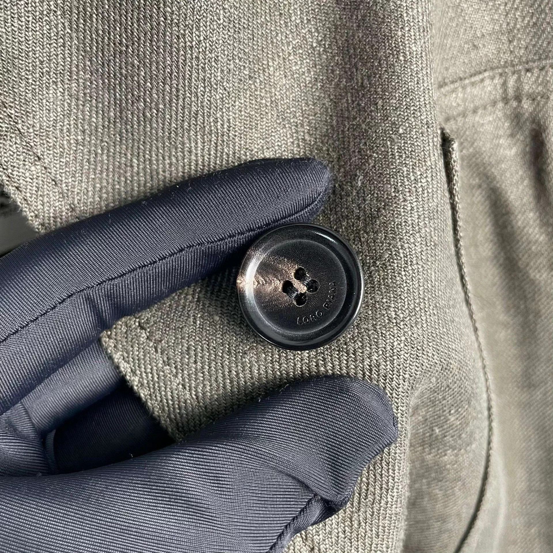 Loro Piana LP linen utility jacket 38 olive green belt Size S / US 4 / IT 40 - 8 Thumbnail