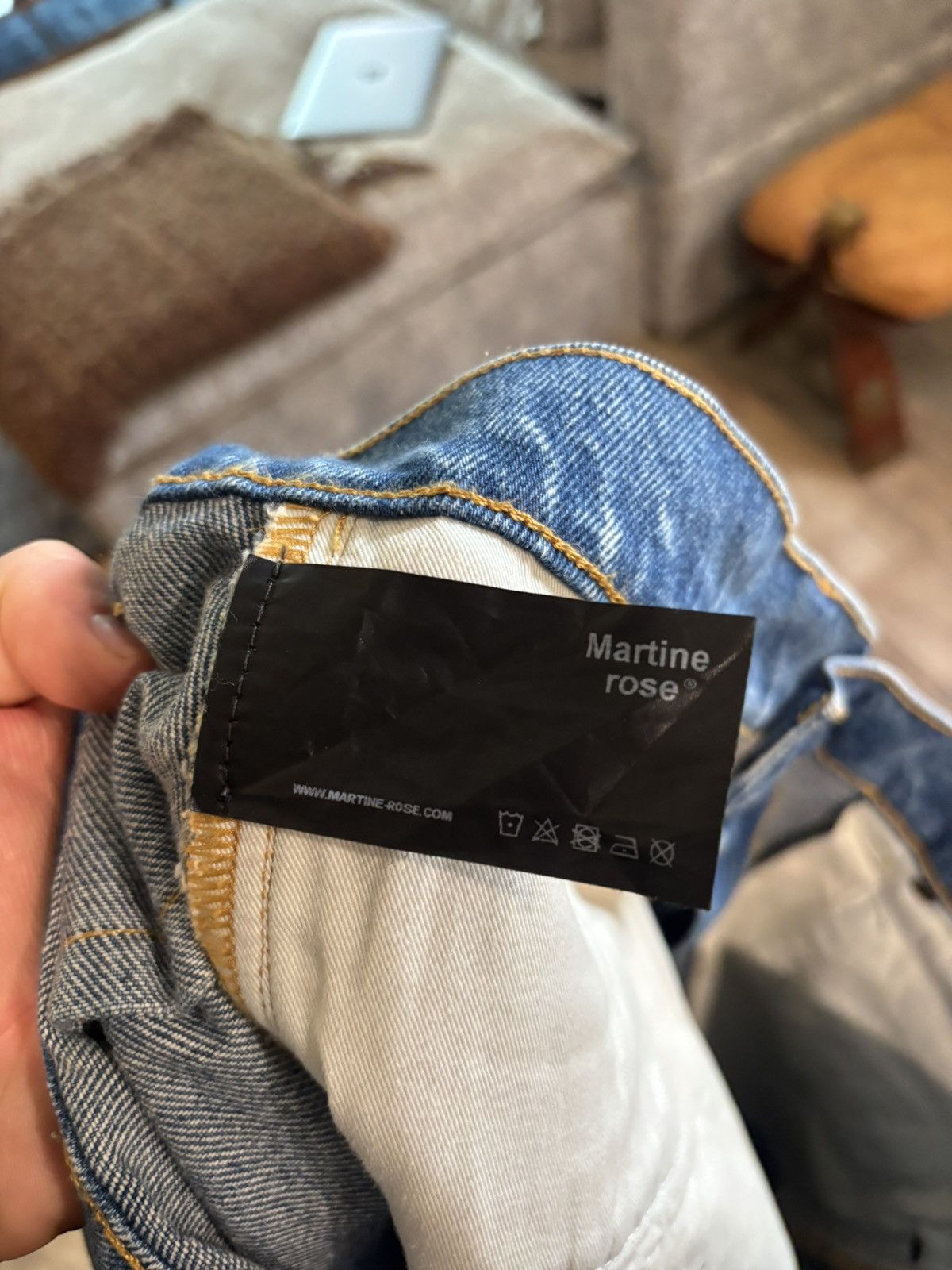 Martine Rose Lightwash Twist Seam Denim Size US 31 - 6 Thumbnail