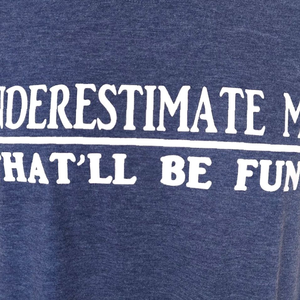 Vintage Underestimate Me T Shirt Mens Size Small Blue Thatll Be Fun Relaxed Fit Shirt Size US S / EU 44-46 / 1 - 3 Thumbnail