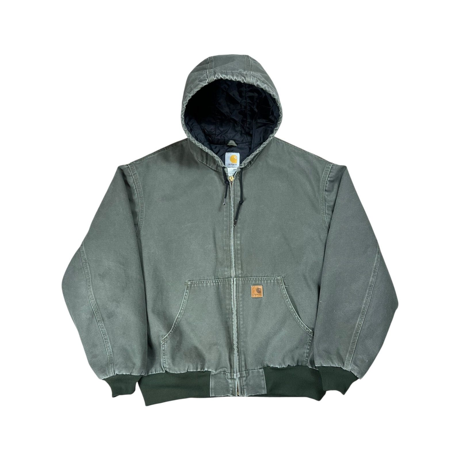 Carhartt × Vintage Vintage Y2K Carhartt J280 MOS faded green hooded work jacket Size US XL / EU 56 / 4 - 1 Thumbnail