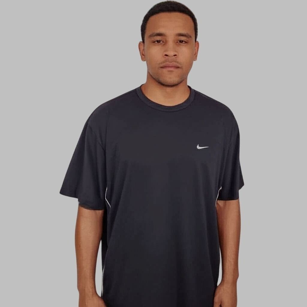 Nike Nike Black 100% Polyester Short Sleeve Pullover Mens XXL Size US XXL / EU 58 / 5 - 3 Thumbnail