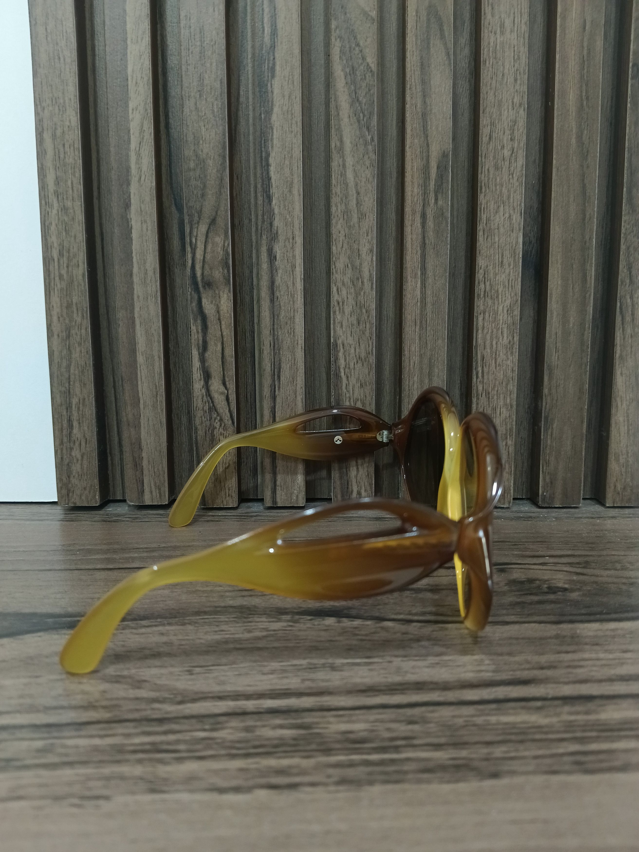 Dior Rare 70s Christian Dior Optyl - Translucent Amber Two-Tone Size ONE SIZE - 3 Thumbnail