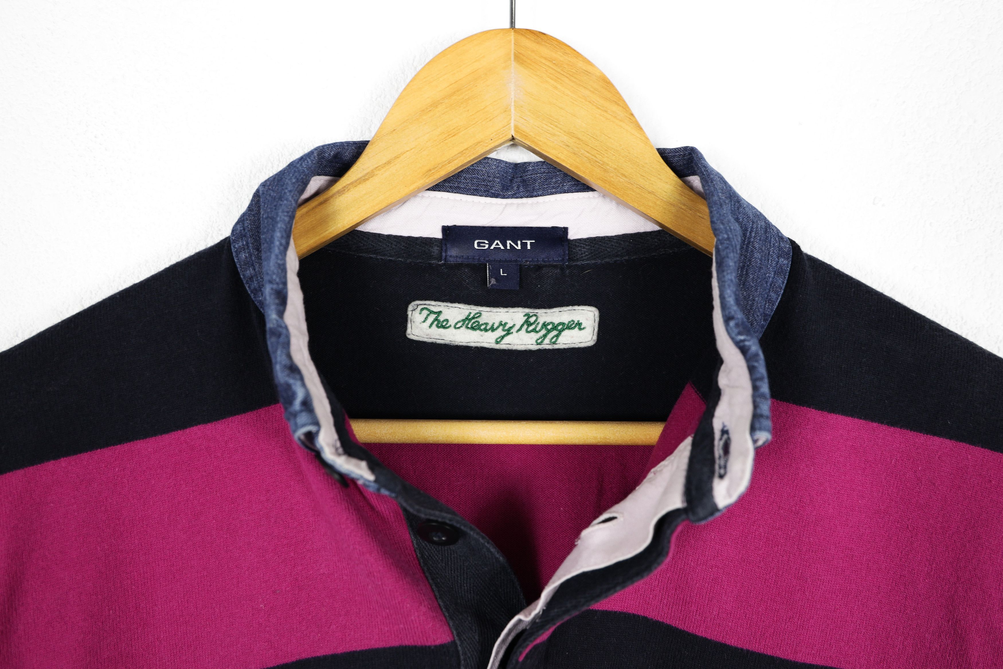 Gant Vintage Gant Logo Striped Preppy Rugby Polo Shirt Size US M / EU 48-50 / 2 - 4 Thumbnail