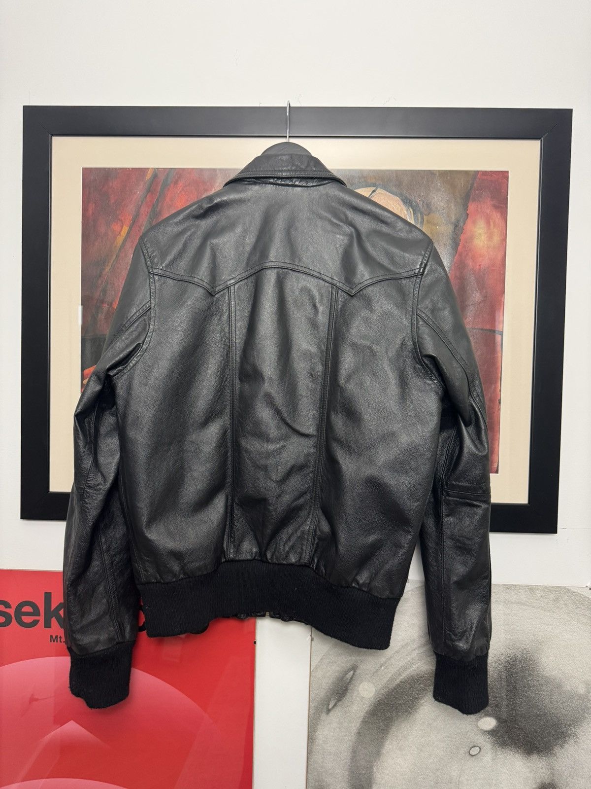 Leather Genuine Real Leather Jacket High Quality Rock Punk Black Size US M / EU 48-50 / 2 - 4 Thumbnail