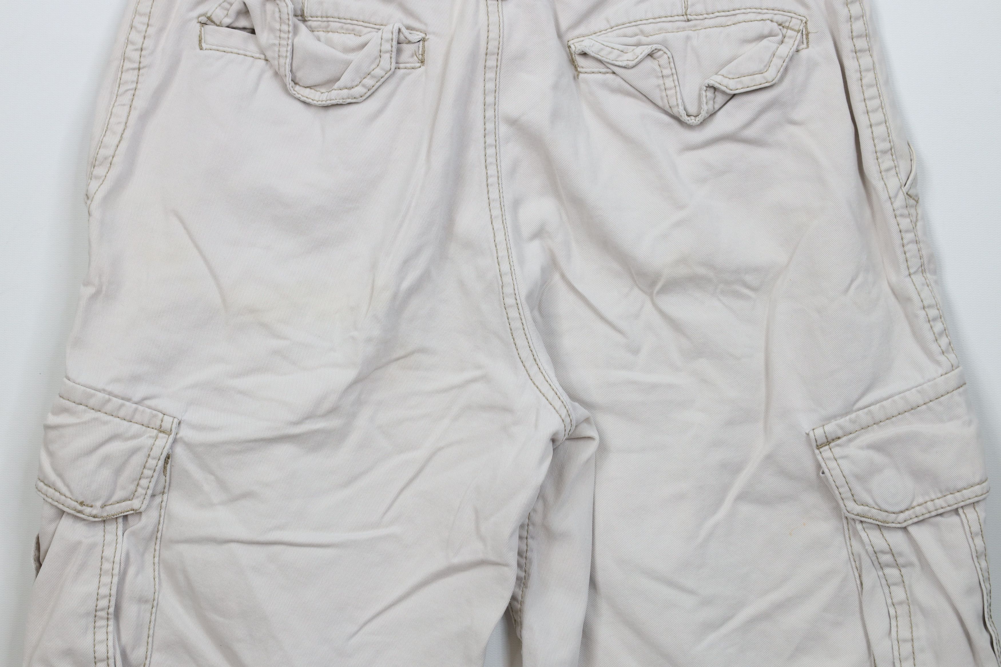Aeropostale Vintage Aeropostale Heavyweight Cargo Shorts Beige Cotton Size US 30 / EU 46 - 13 Thumbnail