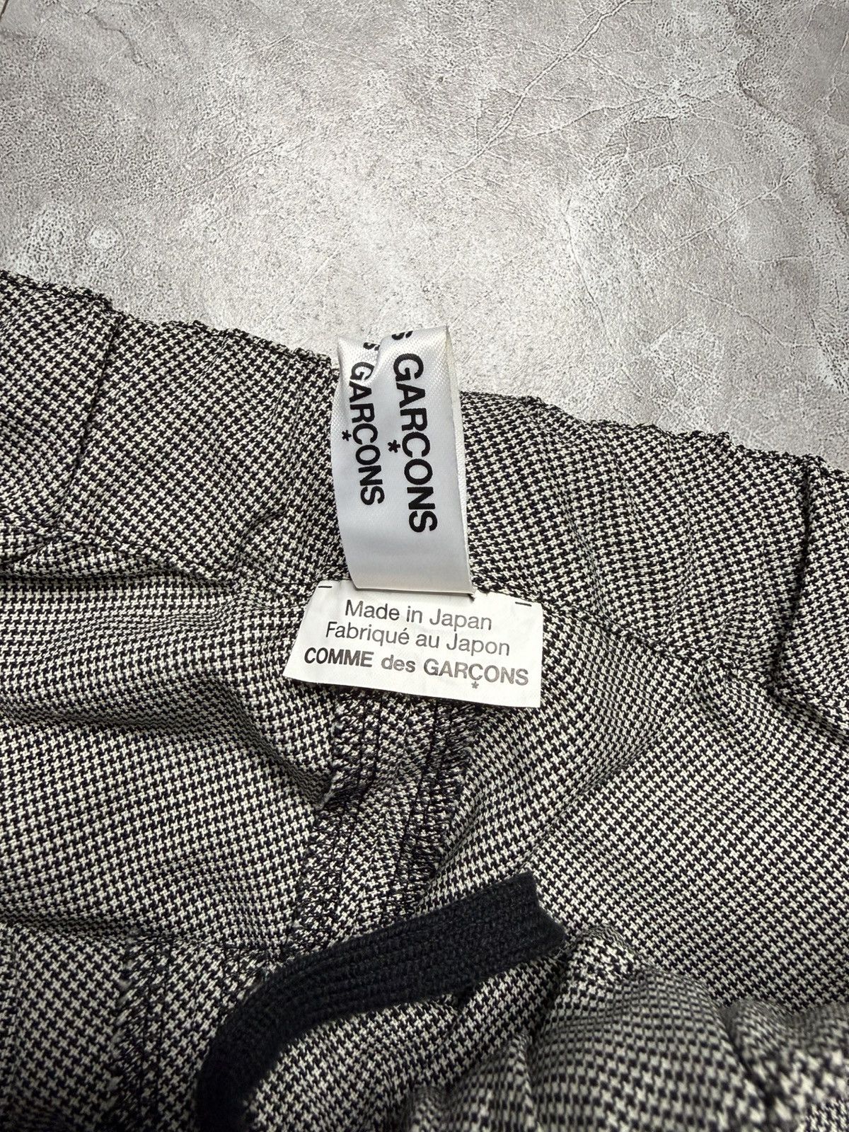 CDG by Comme des Garcons CDG CDG Houndstooth Twisted Hem Wool Pants Size US 29 - 4 Thumbnail