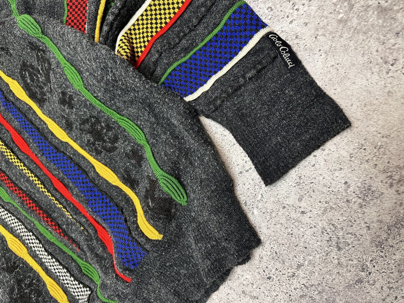 Coogi Corlo Colucci multicolor coogi style sweater 3D HandMade GOA Size US L / EU 52-54 / 3 - 5 Thumbnail
