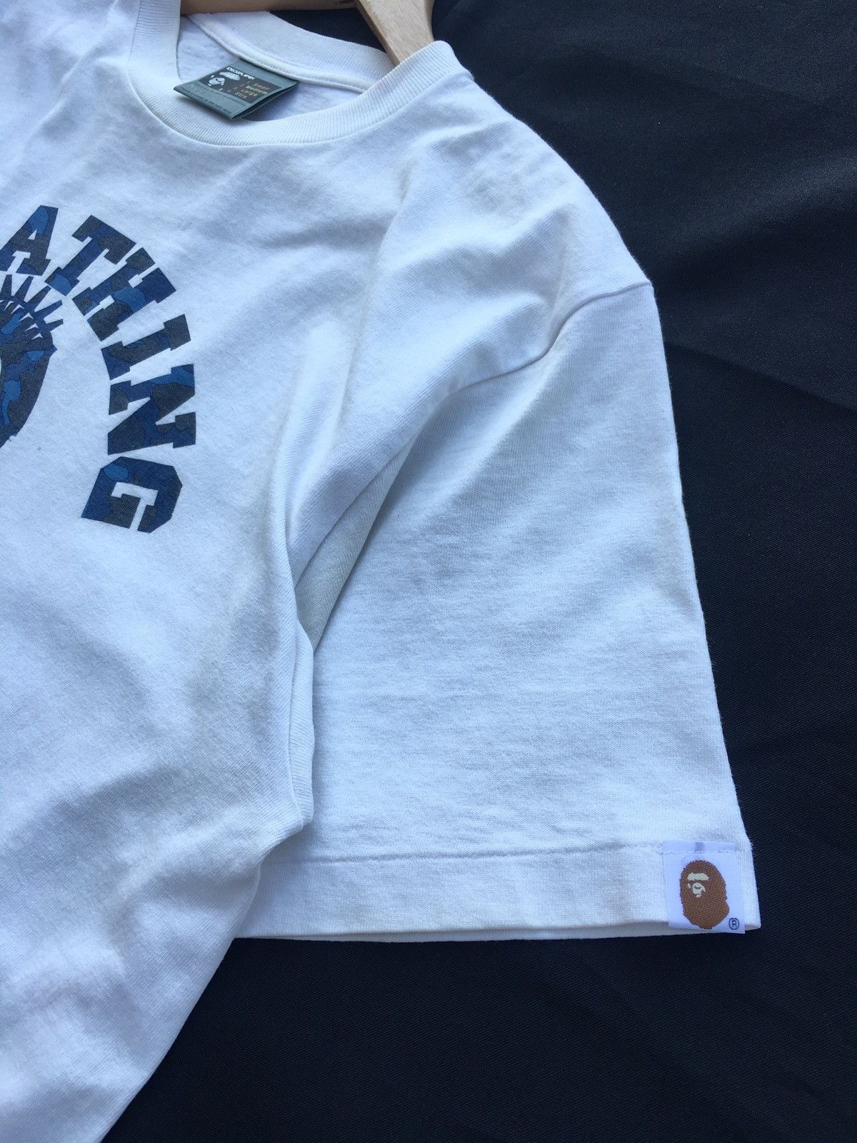 Bape RARE Vintage BAPE New York College Camo logo T-Shirt Size US M / EU 48-50 / 2 - 10 Thumbnail