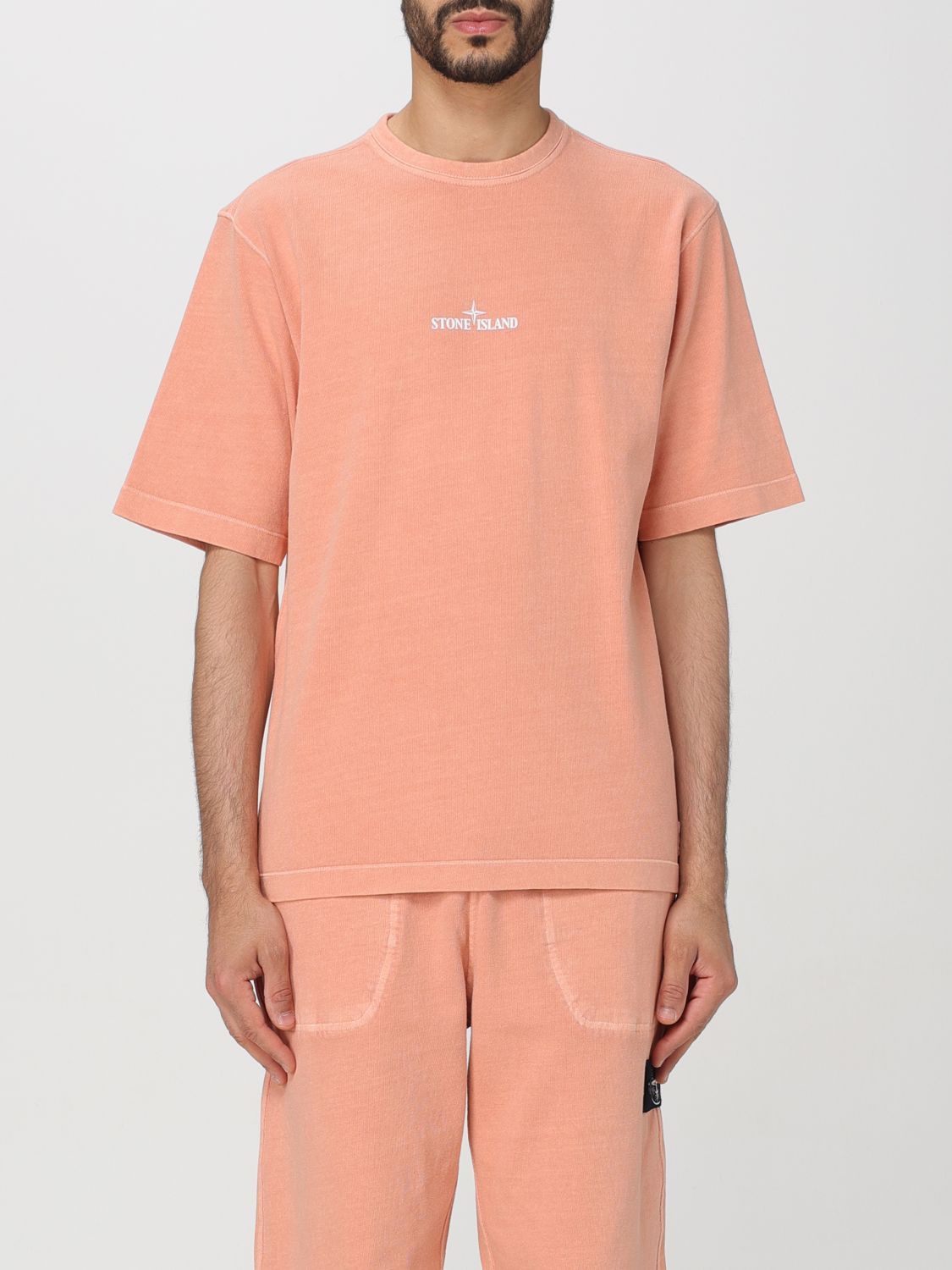 image of Stone Island T-Shirt Men Pink (Size Large)