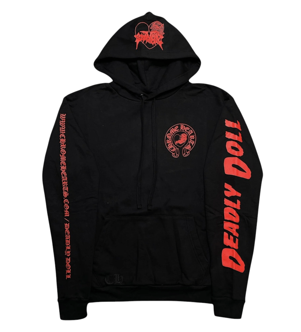 Online Exclusive Deadly Doll Horseshoe Logo Hooded Sweatshi