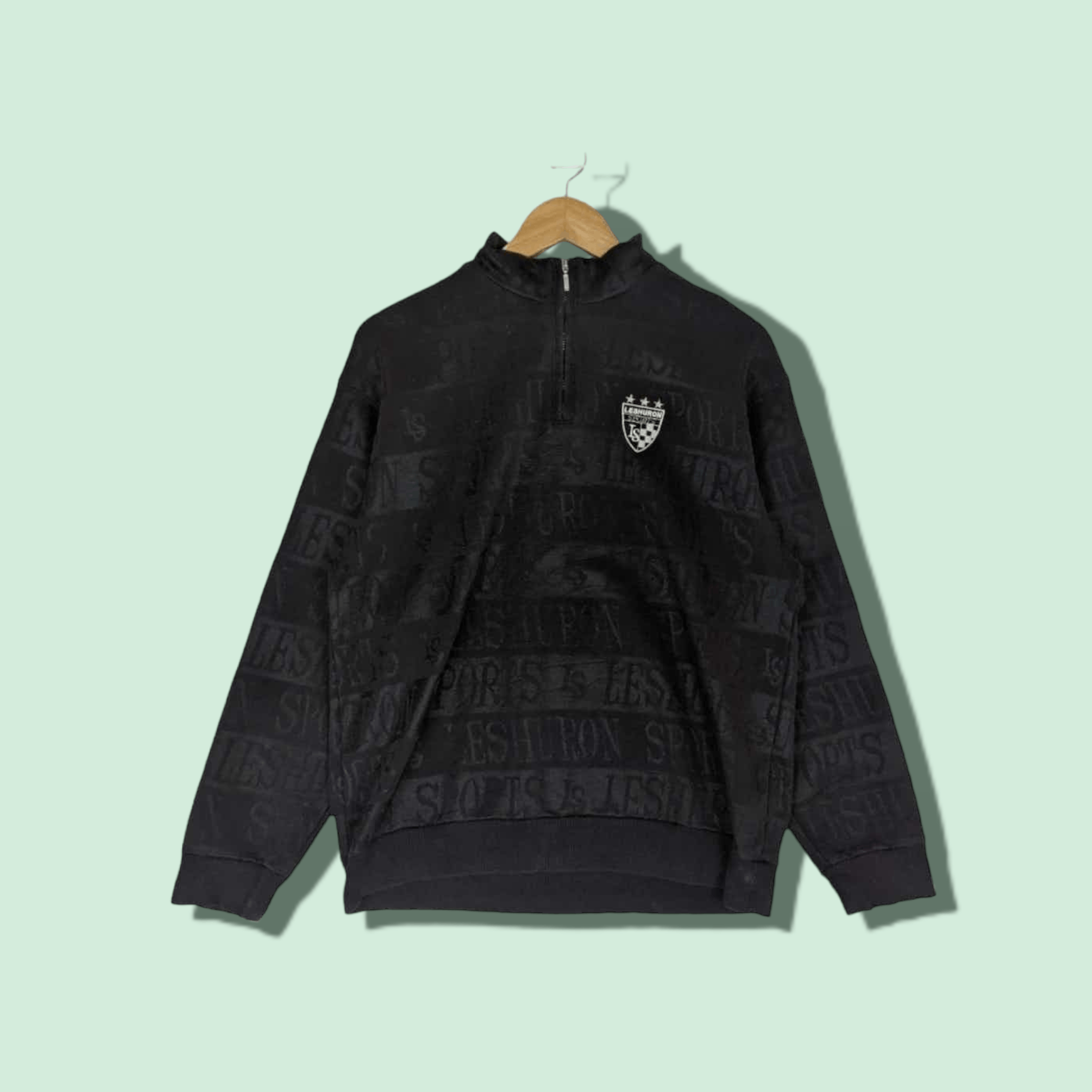 Japanese Brand Vintage 90's LESHURON SPORTS Sportswear Jumper Sweatshirt Size US M / EU 48-50 / 2 - 1 Thumbnail