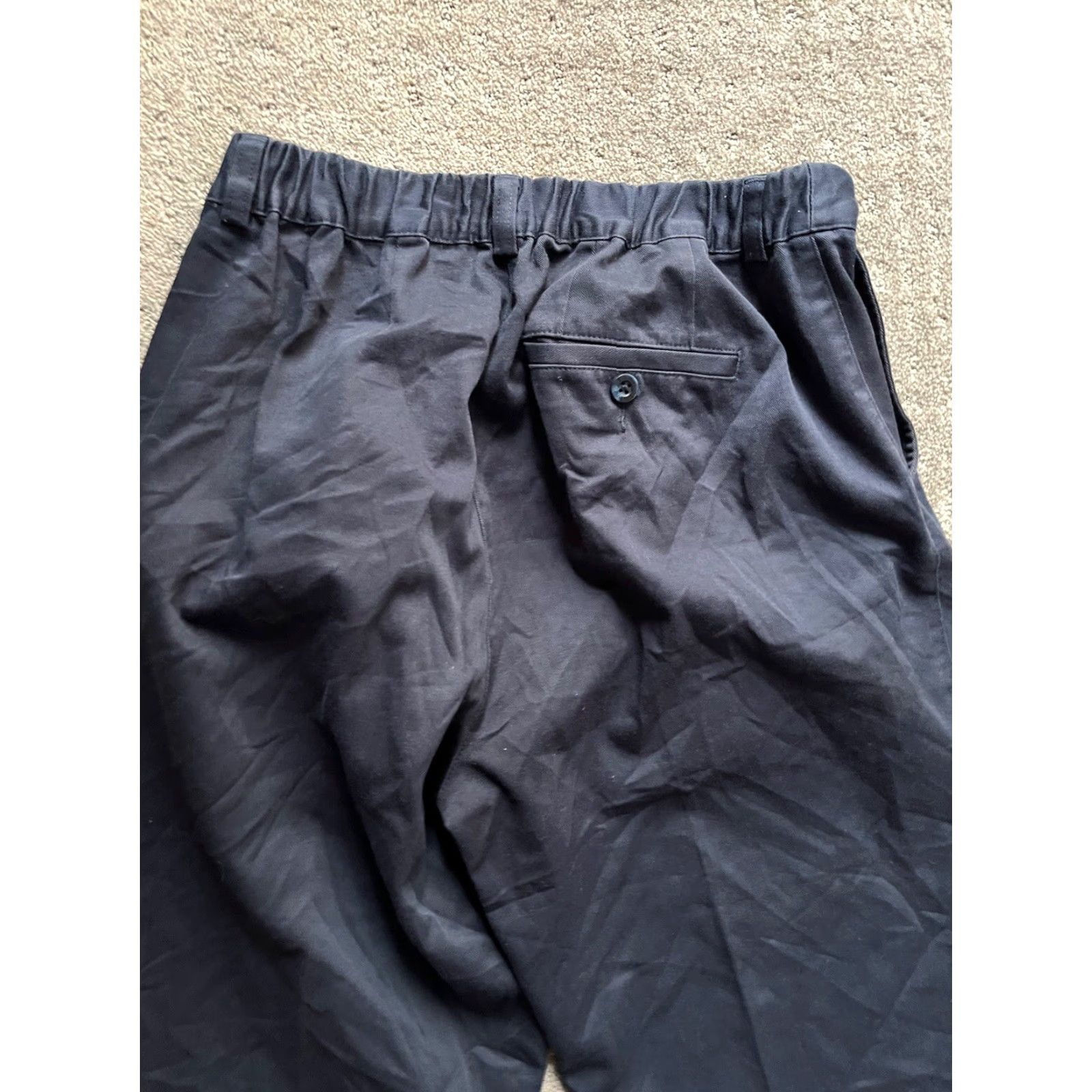 Vintage VINTAGE L.L. BEAN Denim Capri Pants Women's Petite Size 10P Navy Blue Cotton 60% Cropped 90s Size 32" / US 10 / IT 46 - 4 Thumbnail