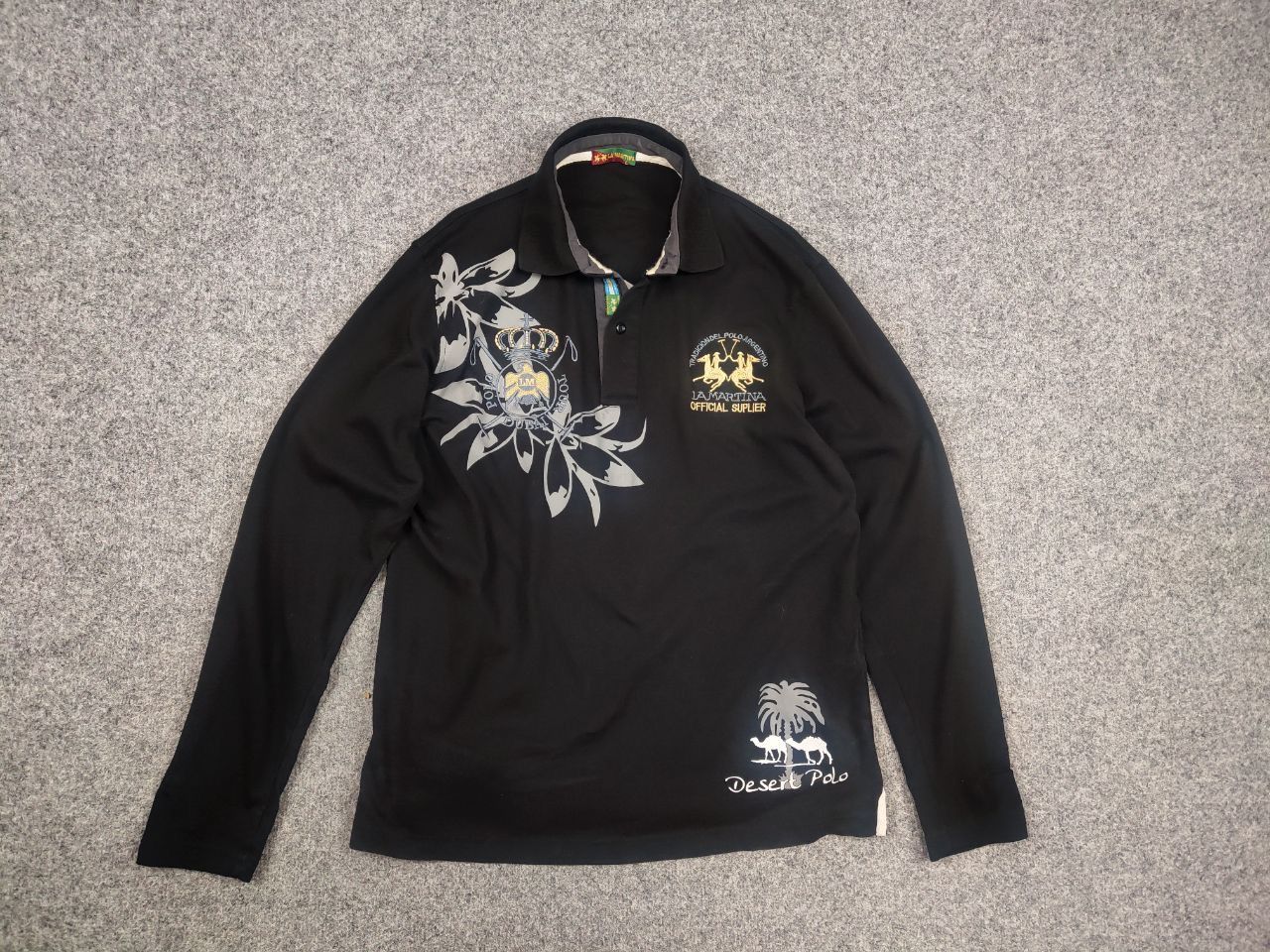 La Martina La Martina Vintage Dubai Logo Long sleeve Polo Ralph lauren Size US L / EU 52-54 / 3 - 10 Thumbnail