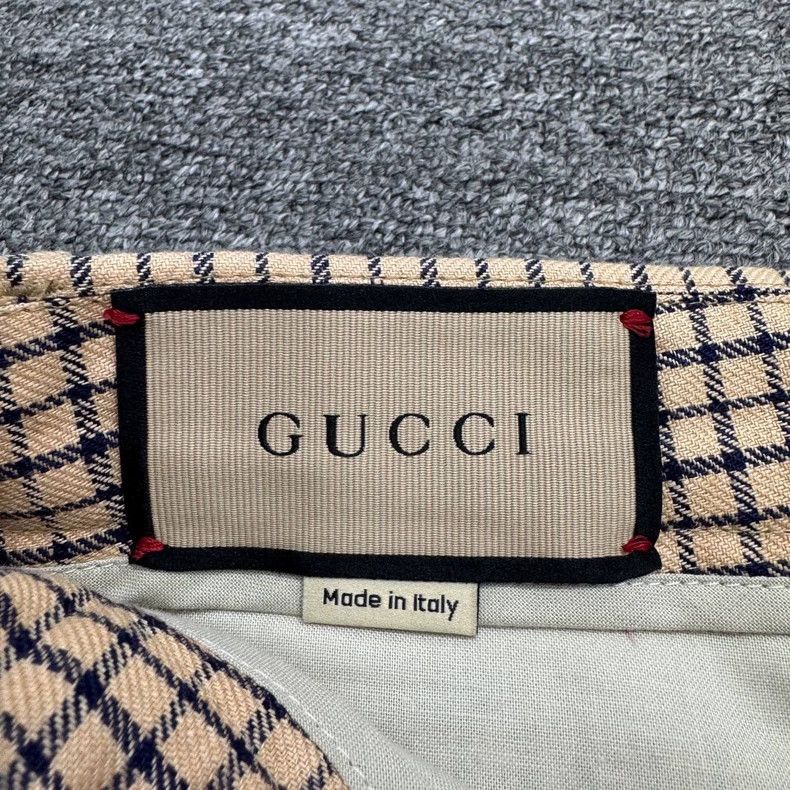 Gucci Gucci Linen plaid casual pants Size US 30 / EU 46 - 2 Thumbnail