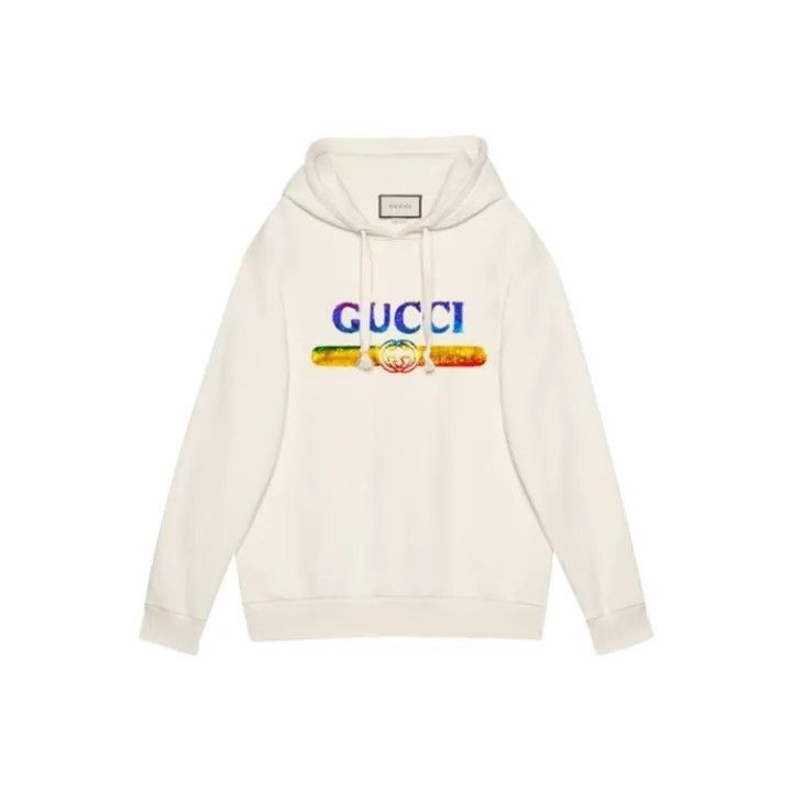 Gucci Gucci Vintage Logo Sequin Hooded Sweatshirt-2507 Size L / US 10 / IT 46 - 7 Thumbnail