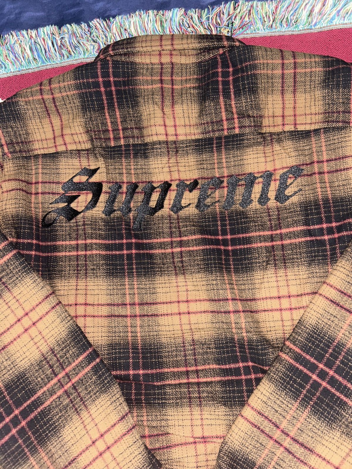 100％の買戻し率 S 黒 茶 Supreme Lined Flannel Snap Shirt - トップス