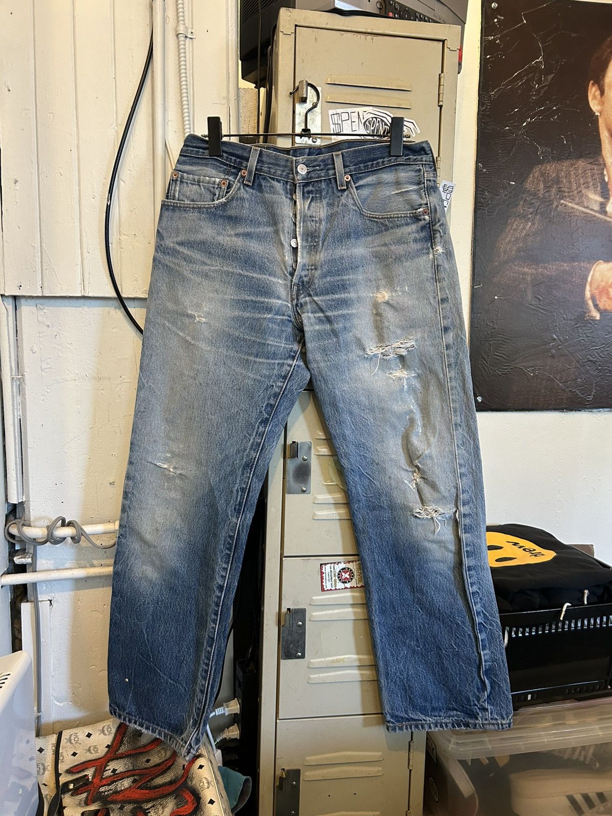 Levi's Distressed $pent Signature jeans Size US 35 - 1 Thumbnail