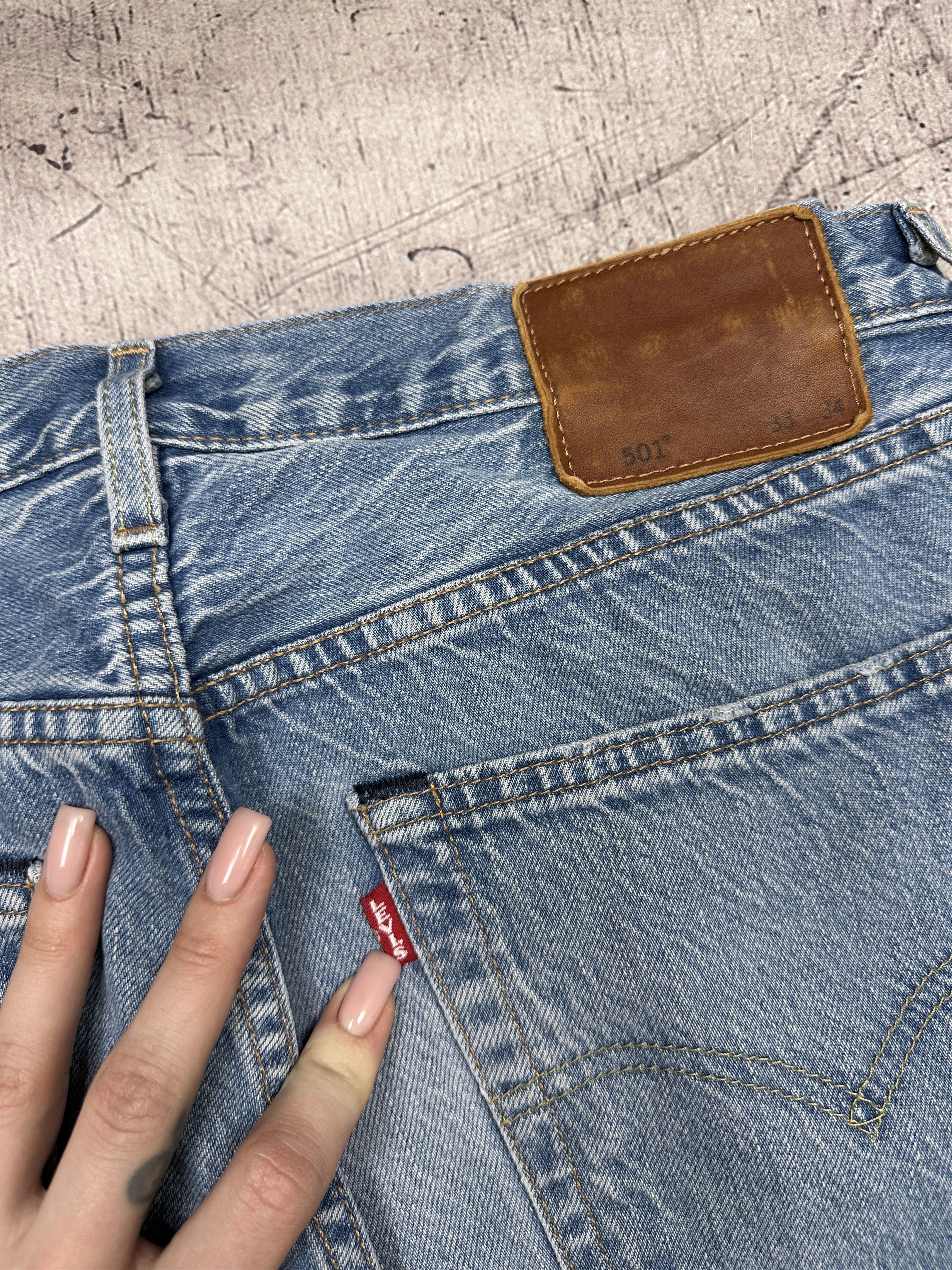 Levi's Levi's 501 Mens Premium Denim Pants Big E Jeans Size 33 x 34 Size US 33 - 3 Thumbnail