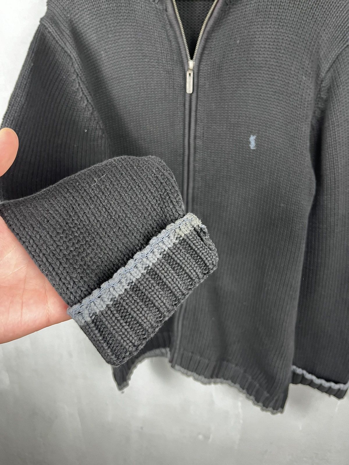 Saint Laurent Paris YSL sweater zip vintage 90s rare Size US M / EU 48-50 / 2 - 5 Thumbnail