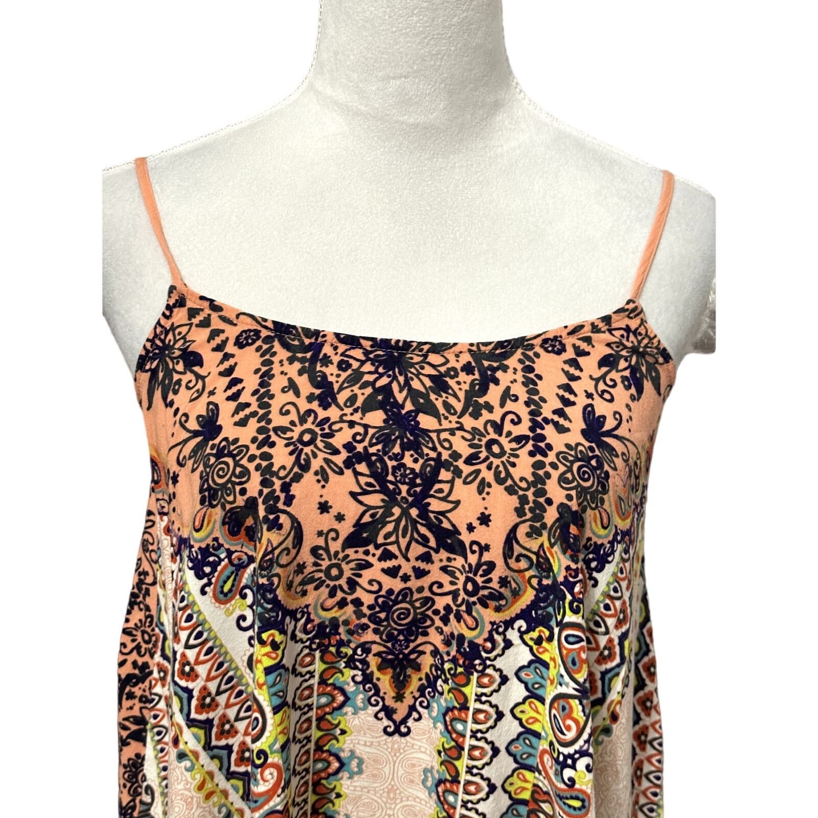Other Eyelash Camisole Top Geometric Spaghetti Straps Multi XS Size XS / US 0-2 / IT 36-38 - 2 Thumbnail