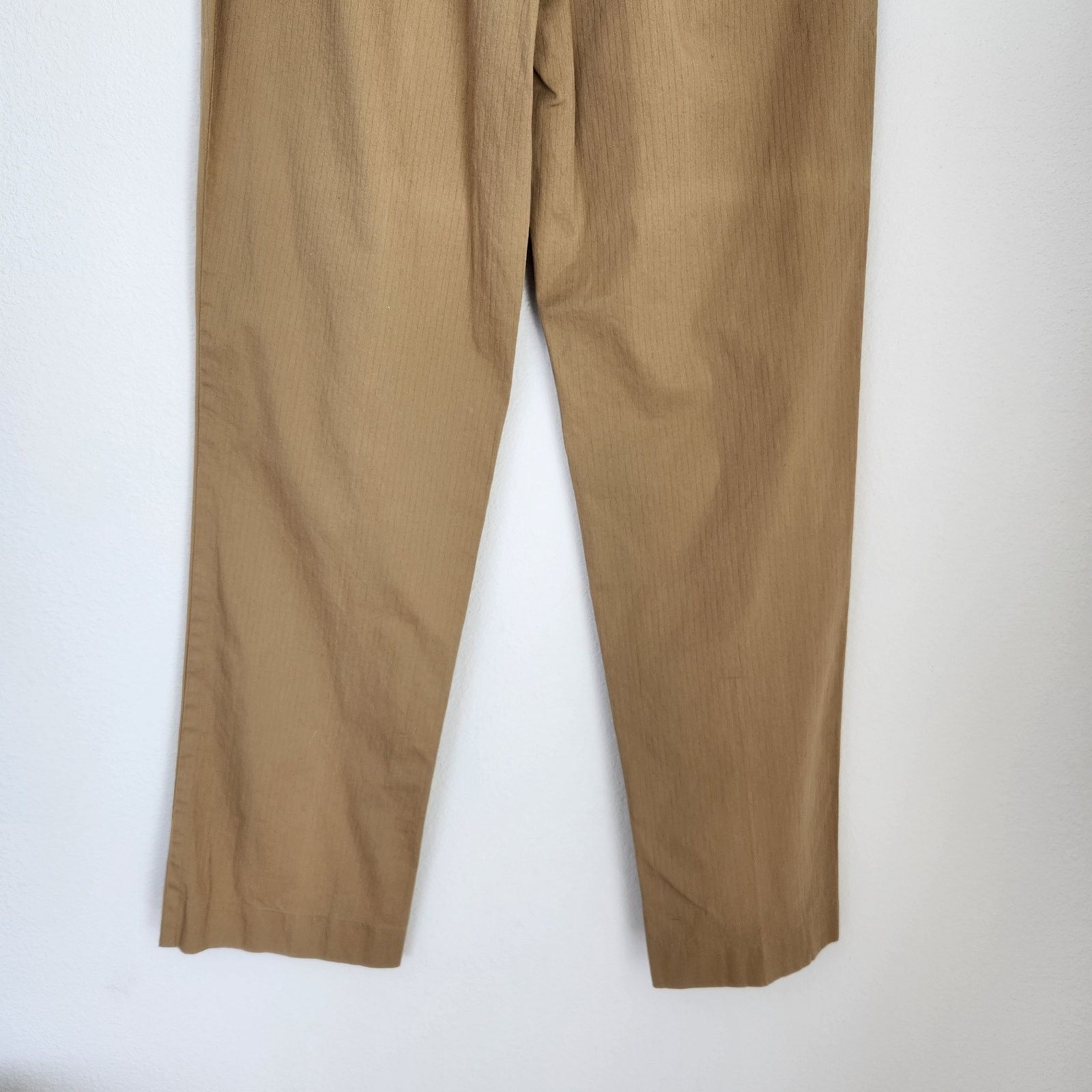C.P. Company VintageTan High Rise Pinstripe Straight Leg Pants Italy 2 Size 26" / US 2 / IT 38 - 10 Thumbnail