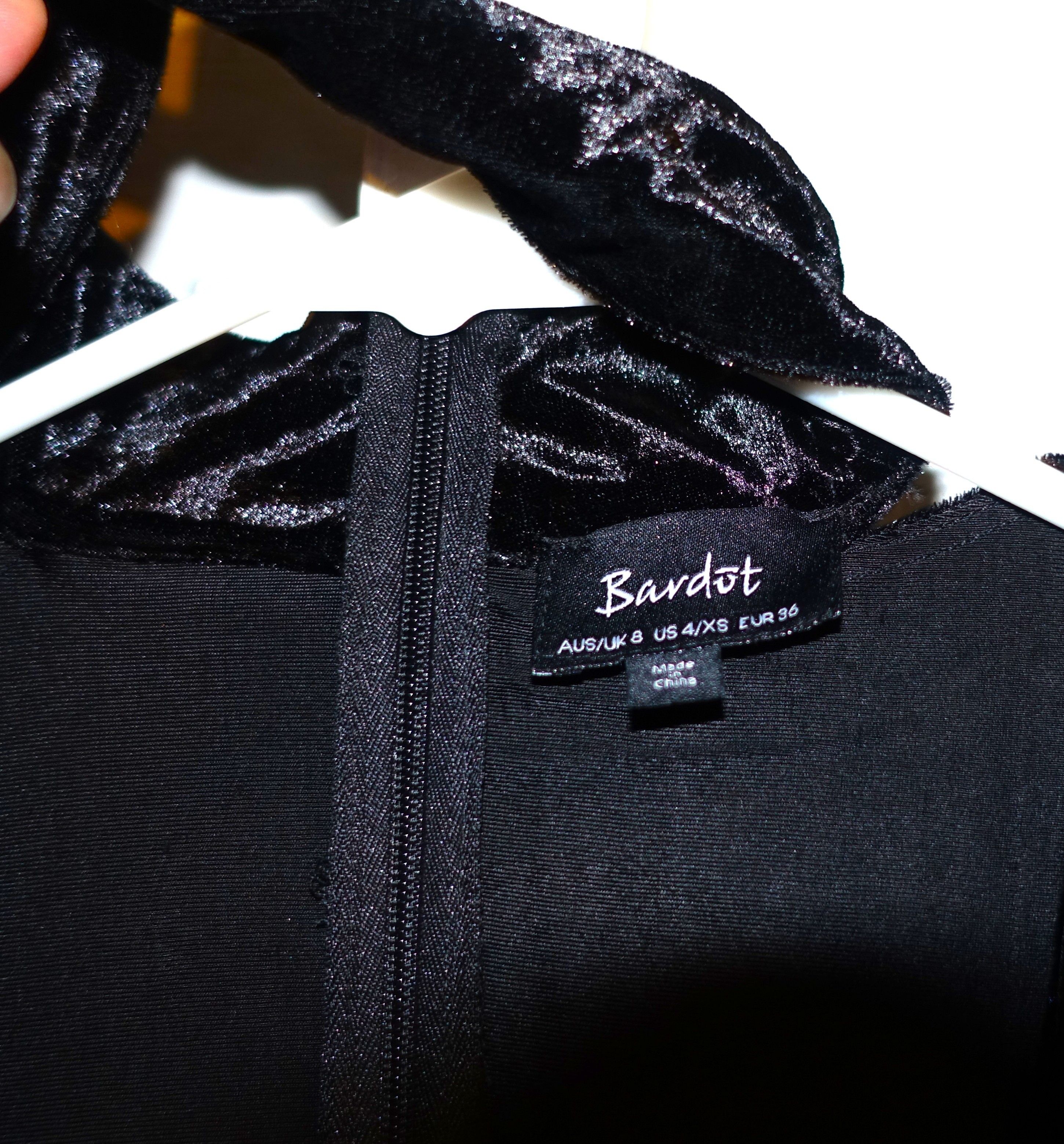 Other Bardot Black Choker Velvet Dress 4 Size S / US 4 / IT 40 - 8 Thumbnail