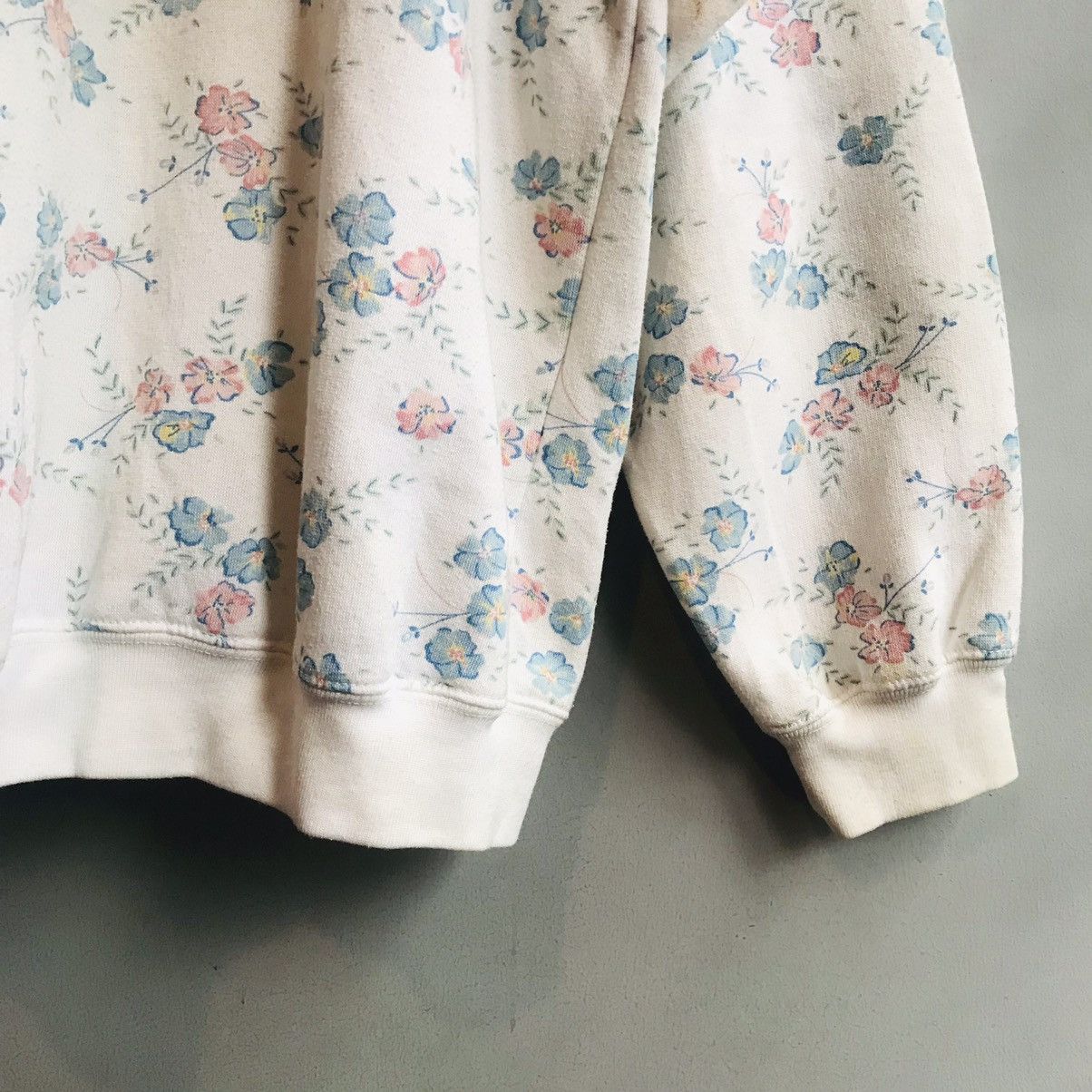 Japanese Brand × Vintage Japanese Floral AOP Sweatshirt Size US L / EU 52-54 / 3 - 3 Thumbnail