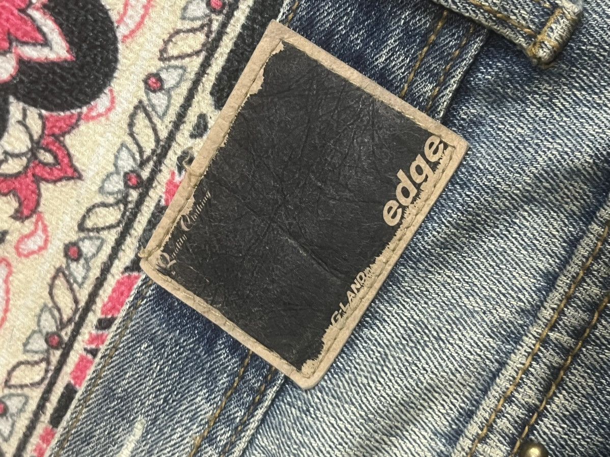 If Six Was Nine Japan Edge Rupert Spider Web Distressed Studded Flare Jeans Size US 34 / EU 50 - 16 Thumbnail