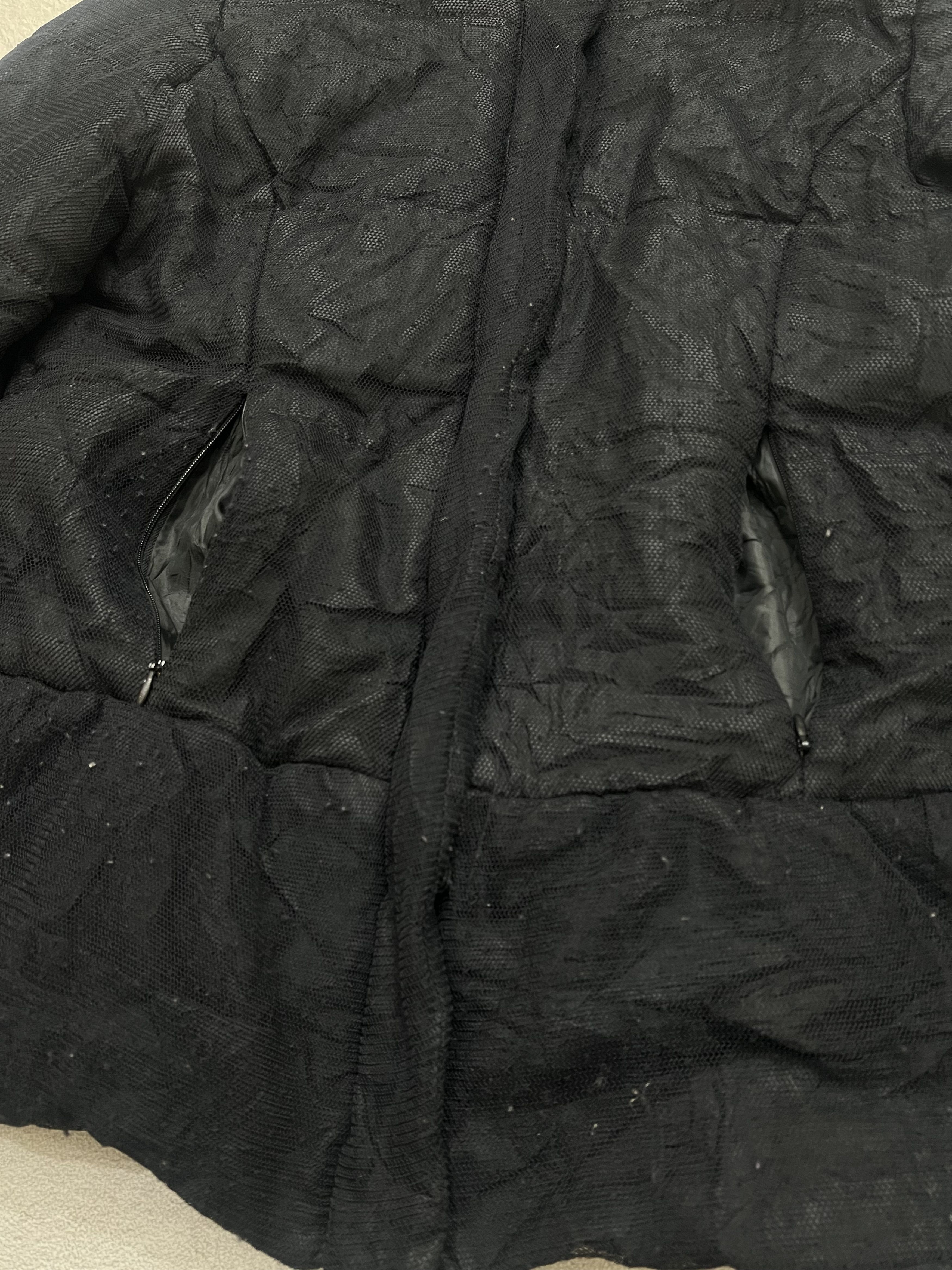 Japanese Brand 2000s Vkei Y's Fur Hodded Mesh Hybrid y2k Lgb Ifsixwasnine Size US XS / EU 42 / 0 - 5 Thumbnail