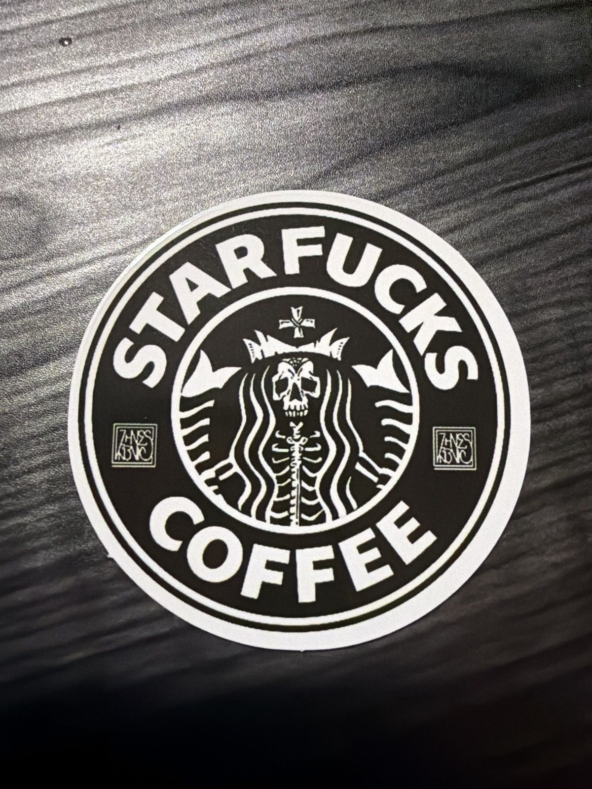 Hypebeast Starfucks Coffe Mermaid Skeleton Sticker Size ONE SIZE - 1 Thumbnail