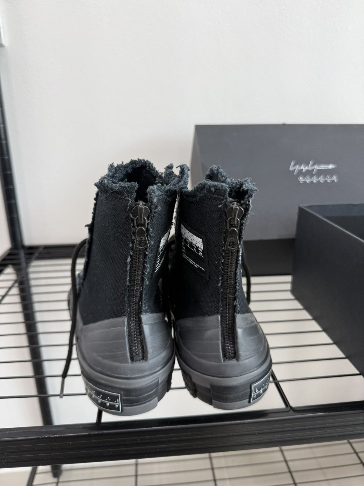 Yohji Yamamoto VESSEL×Yohji Yamamoto Wmns Patchwork Platform HighTopSneaker Size US 6 / IT 36 - 5 Thumbnail