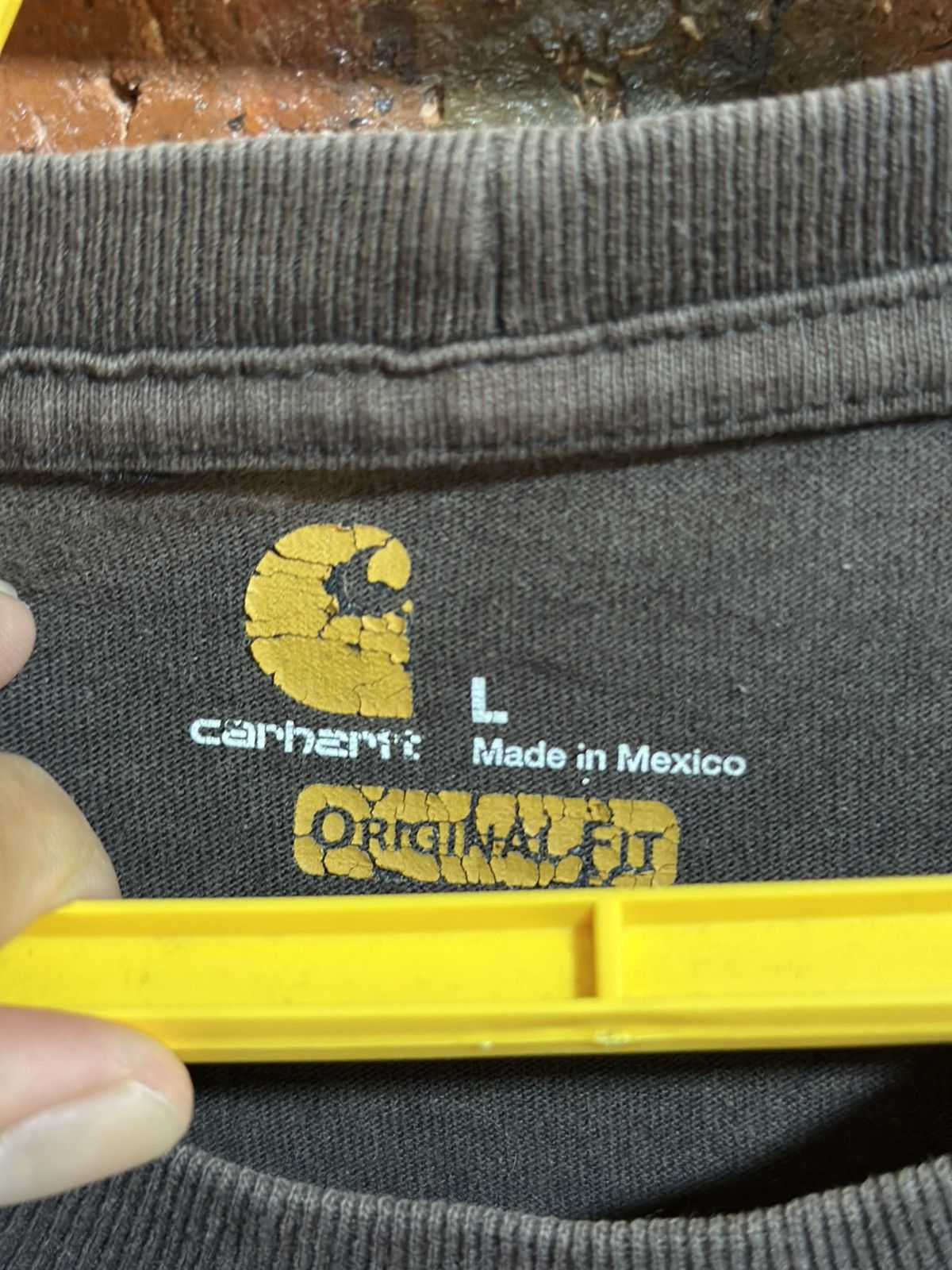 Carhartt × Vintage Vintage Carhartt Pocket Tee Sun Faded Size US L / EU 52-54 / 3 - 4 Thumbnail