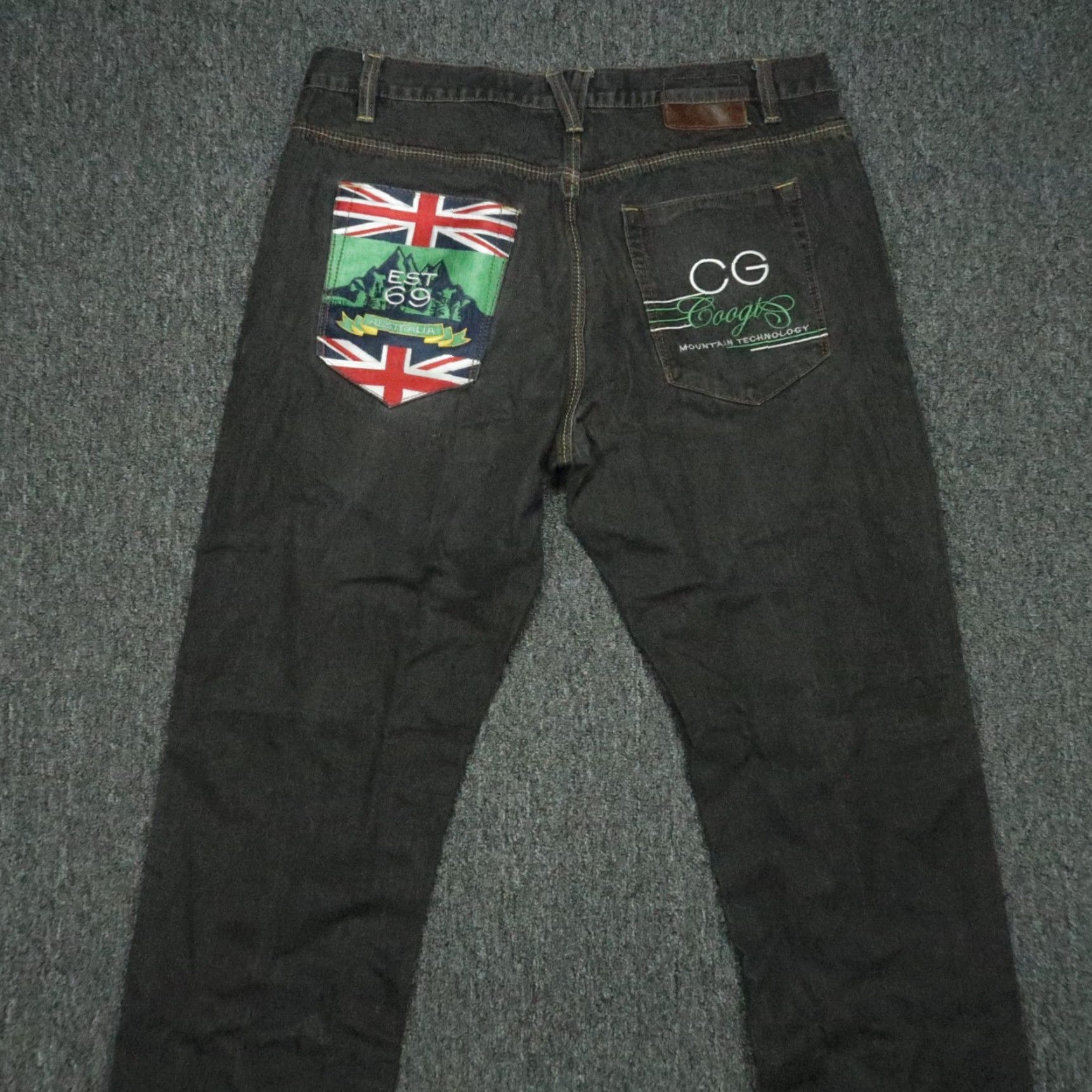 Coogi VINTAGE Coogi Men's Jeans 40x34 Straight Fit 5-Pocket Denim Black Cotton Embroidered Pockets Size US 40 / EU 56 - 6 Thumbnail