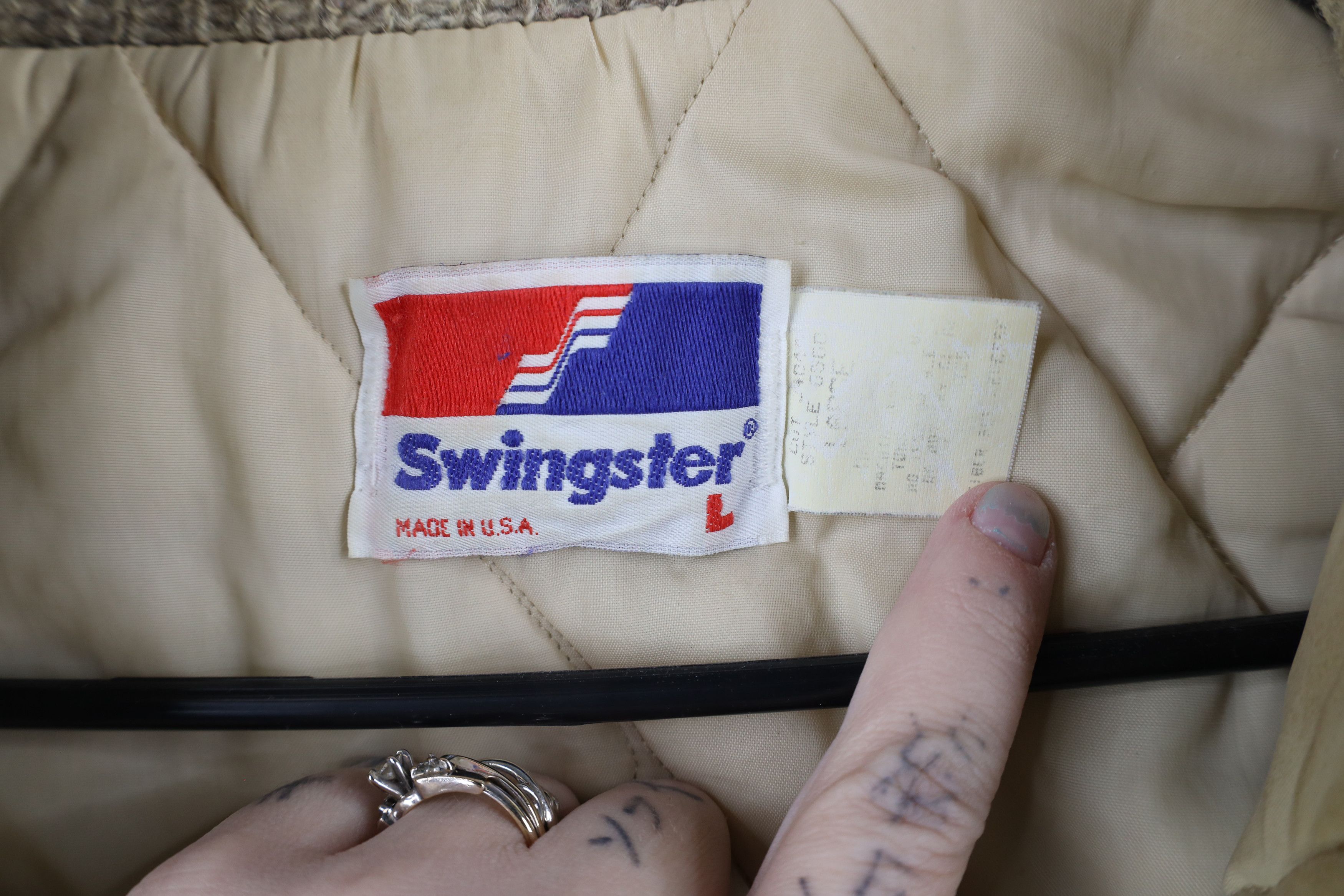 Vintage Vintage 70s 80s Swingster AP Exhaust Quilted Jacket USA Size US L / EU 52-54 / 3 - 8 Thumbnail