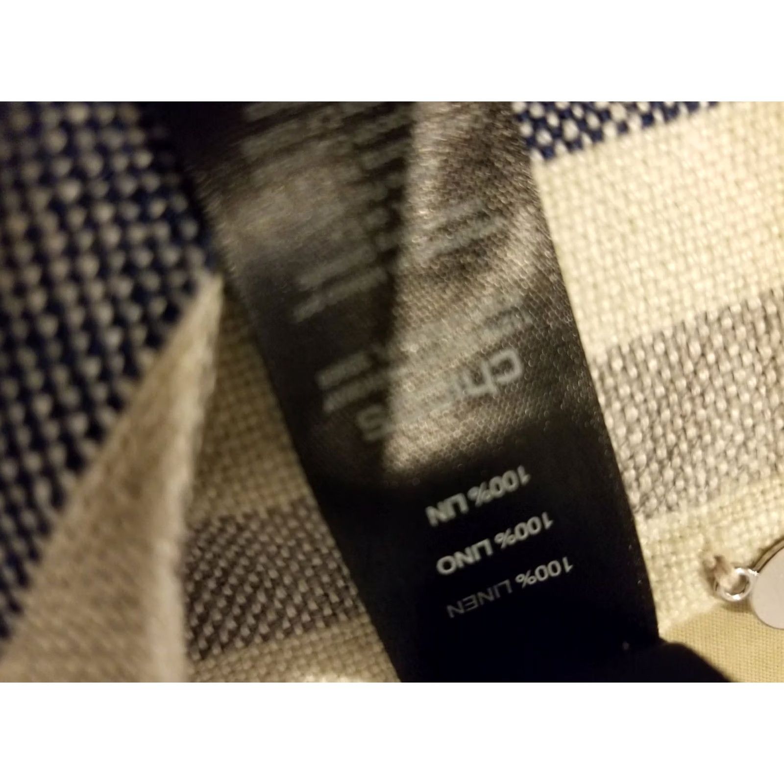 Vintage Chico's Womens Jacket Vest White Blue Linen Sleeveless Size 1 Size XS / US 0-2 / IT 36-38 - 6 Thumbnail