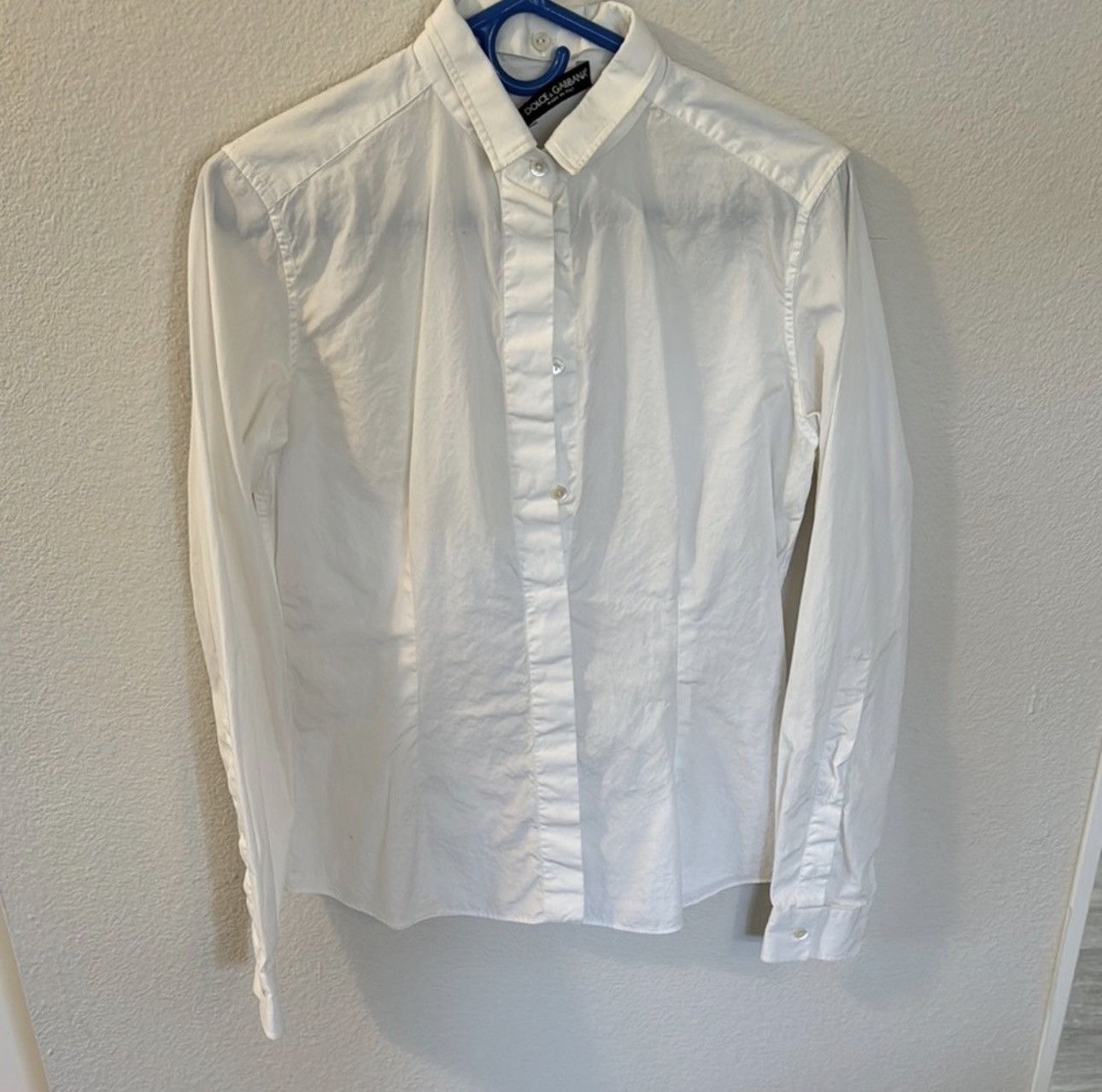 Dolce & Gabbana Dolce and gabbana crisp white button collar shirt Size US L / EU 52-54 / 3 - 1 Thumbnail