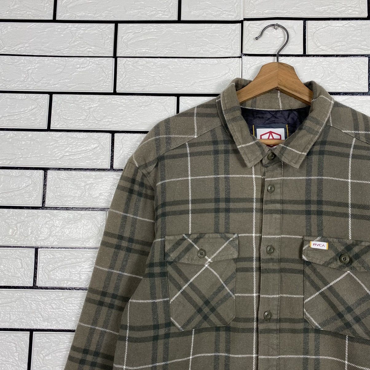 Japanese Brand 📌Vintage Snap Button Jacket RVCA Tartan Design Size US M / EU 48-50 / 2 - 8 Thumbnail
