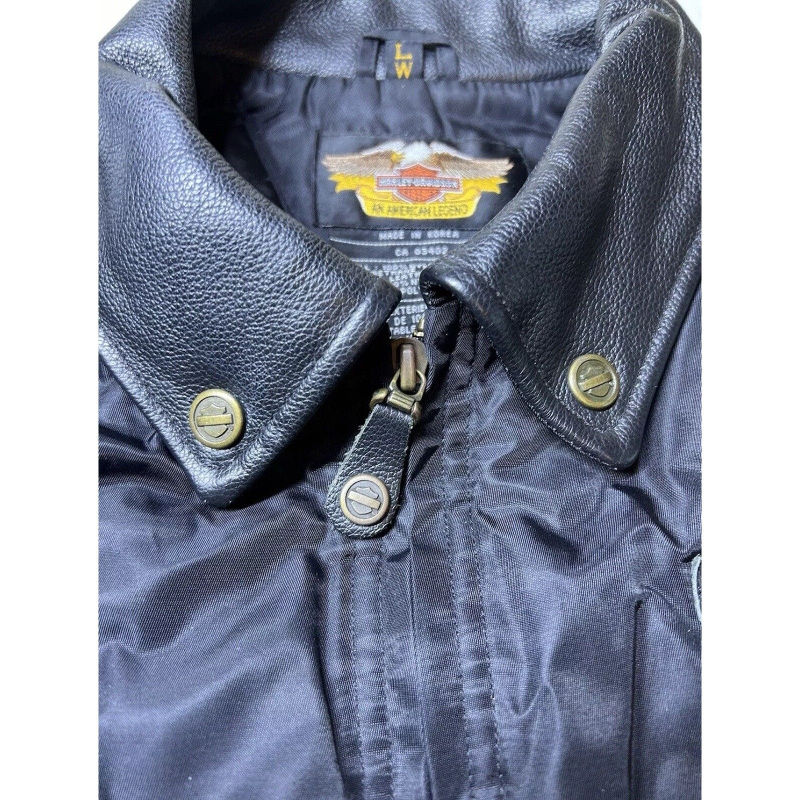 Harley Davidson Harley Davidson Bomber Jacket Women's Large Motorcycle Nylon Size L / US 10 / IT 46 - 2 Thumbnail