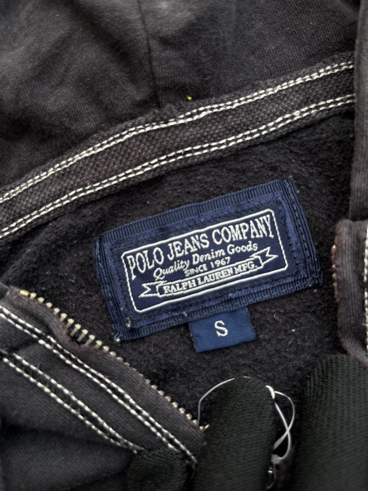 Japanese Brand Polo Ralph Gohtic Faded Distressed Hoodie Punk Y2K Vkei Size US XS / EU 42 / 0 - 7 Thumbnail