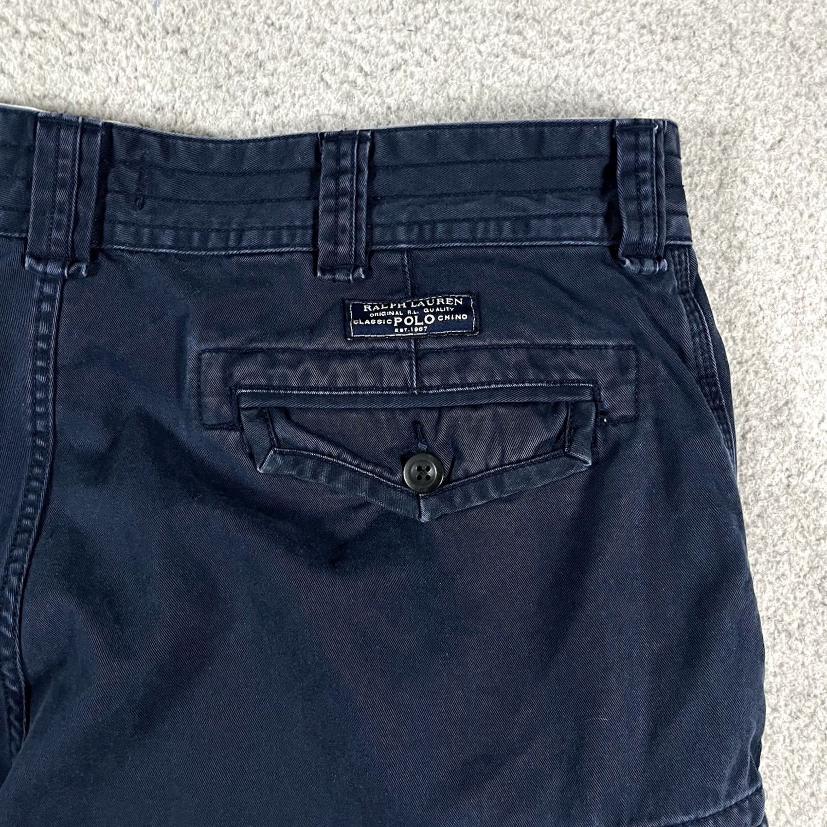 Polo Ralph Lauren Polo Ralph Lauren Cargo Shorts Men 40 Blue Military Vintage Paratrooper Cargo Pocket 90s Army Outdoor Workwear Mens Size US L / EU 52-54 / 3 - 6 Thumbnail