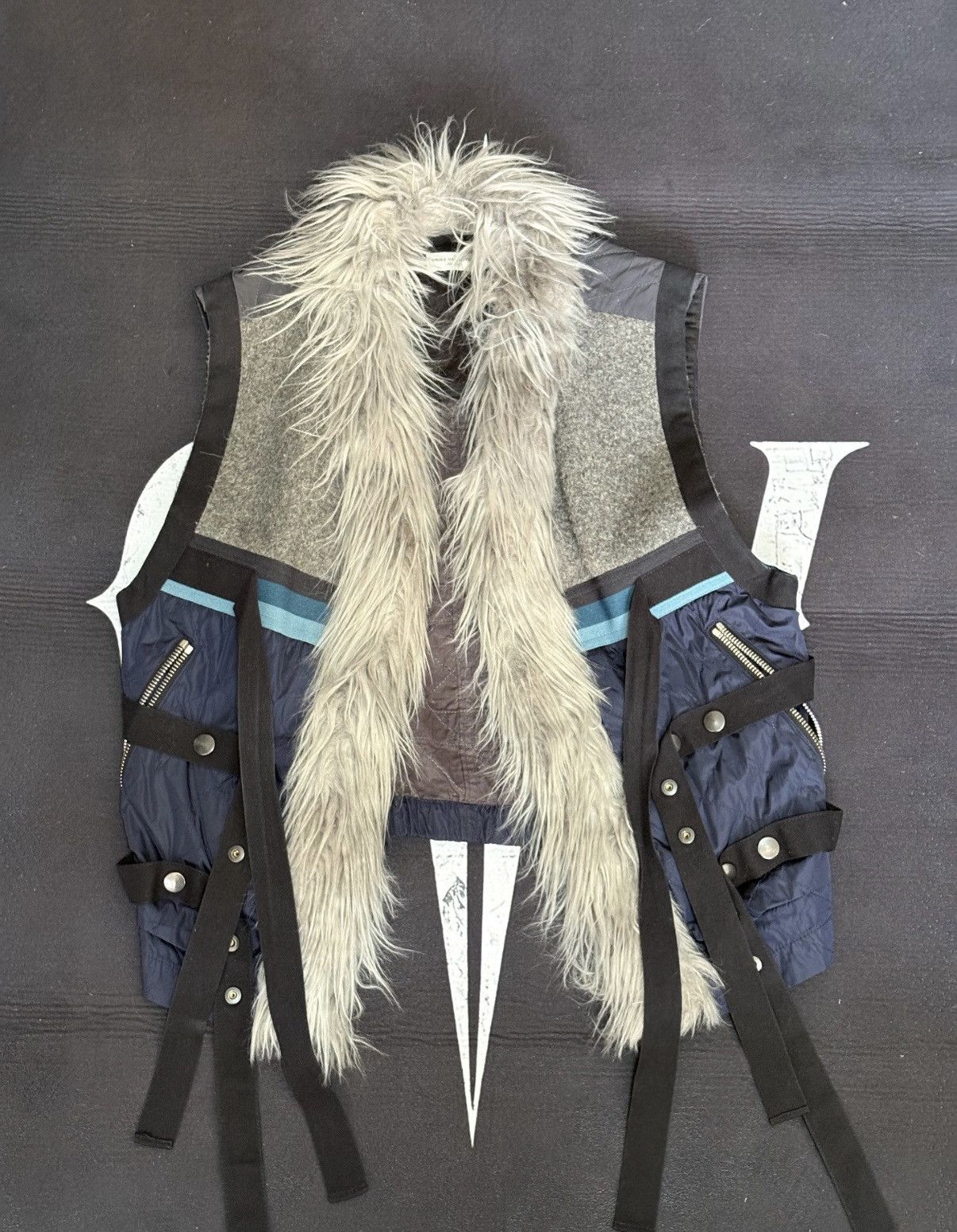 Dries Van Noten Dries Van Noten 14AW DVN Paneled Ribbon Vest Size US M / EU 48-50 / 2 - 1 Thumbnail