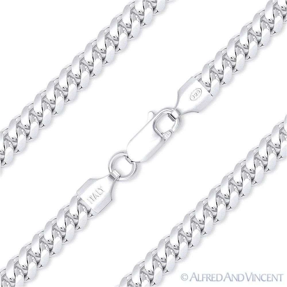Other 4.9mm Miami Cuban / Curb Link Italian Chain Bracelet Size ONE SIZE - 1 Thumbnail