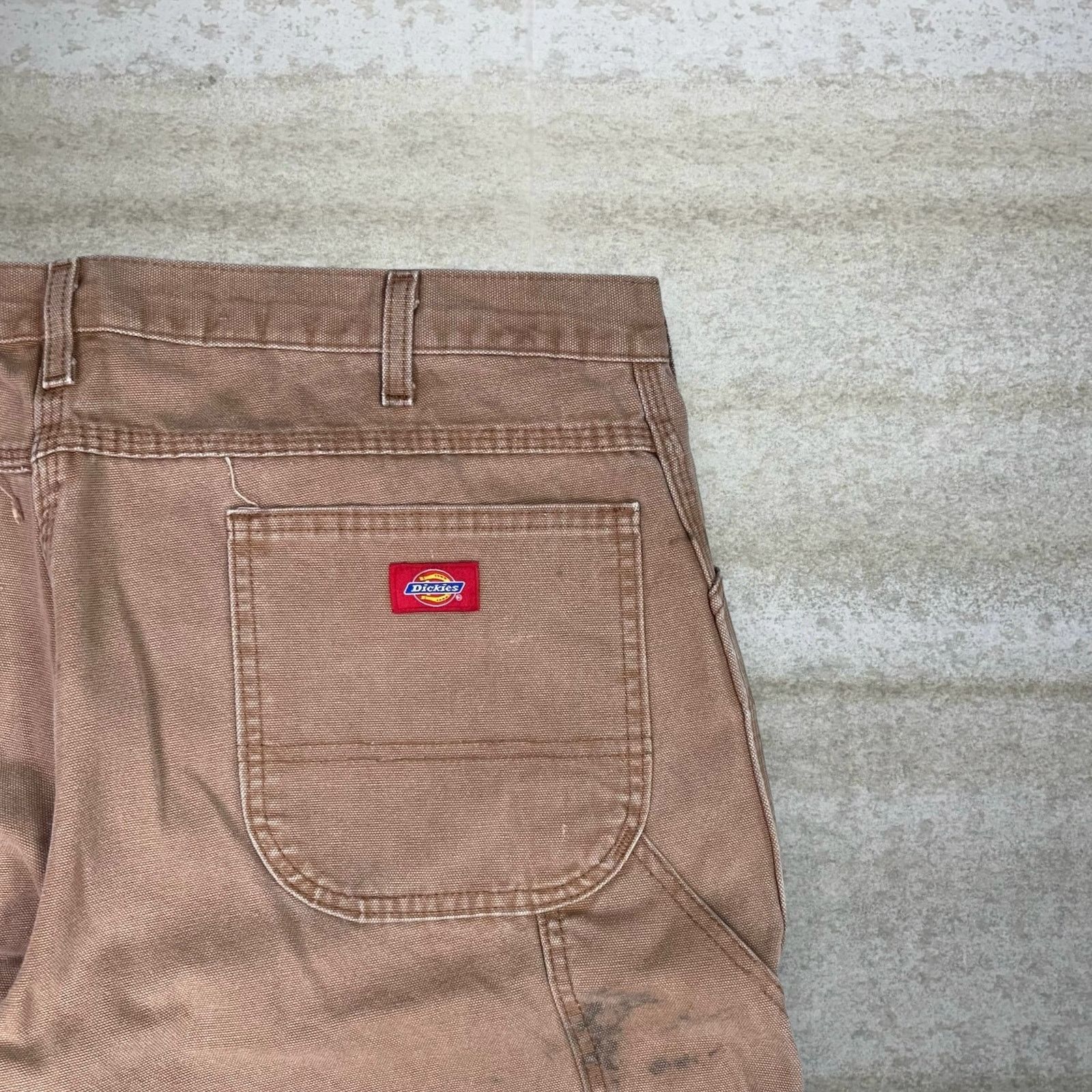 Dickies Vintage Y2K Dickies Carpenter Pants 38x34 Baggy Wide Tan Size US 38 / EU 54 - 3 Thumbnail