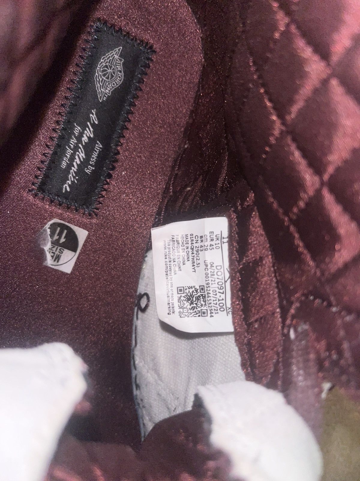 A Ma Maniere × Nike Jordan 1 Retro High OG Size US 12 / EU 45 - 10 Thumbnail