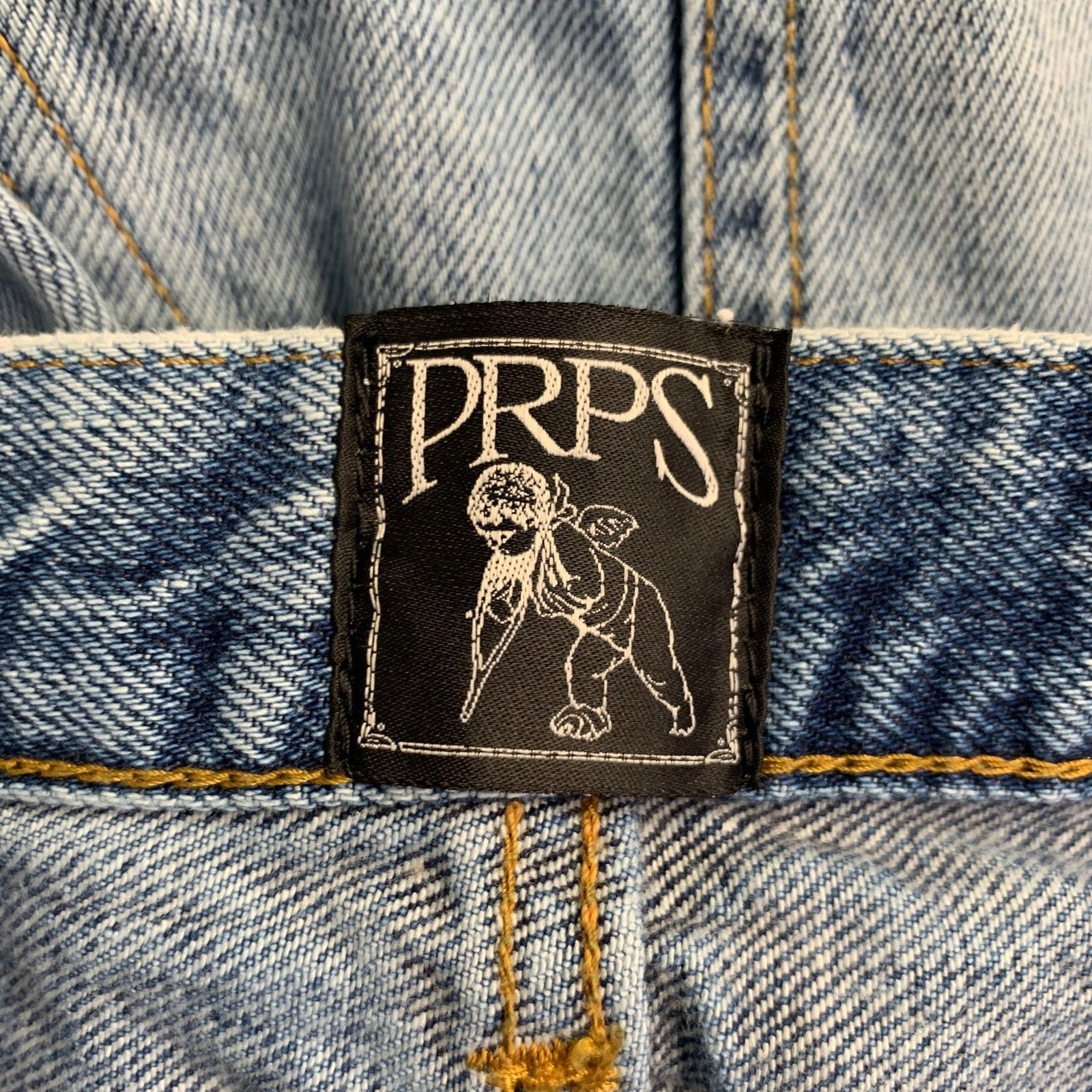 Prps PRPS Size 28 El Camino Blue Cotton Distressed Tapered Jeans Size 28" / US 6 / IT 42 - 6 Thumbnail