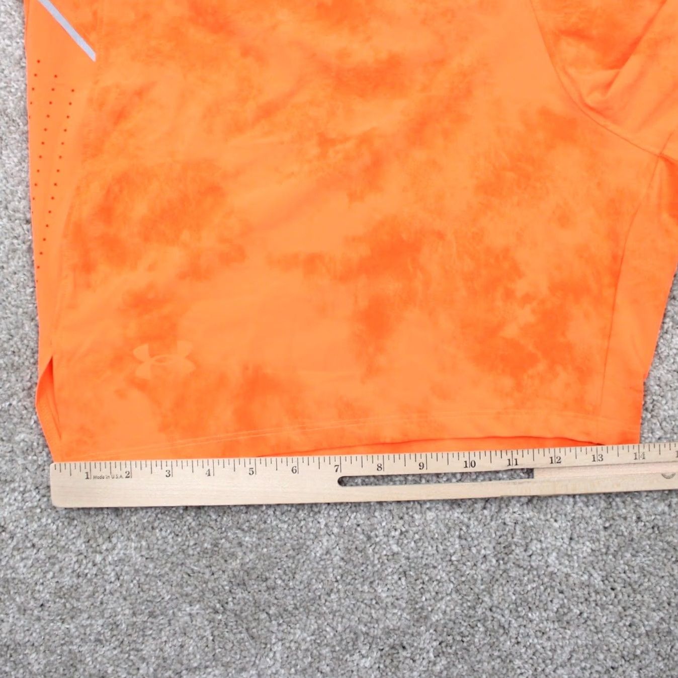 Under Armour Under Armour Speedpocket Launch Shorts Mens 2XL XXL Orange Lined 7" Inseam Athletic Pockets Drawstring Regular Waist Size US 39 - 6 Thumbnail