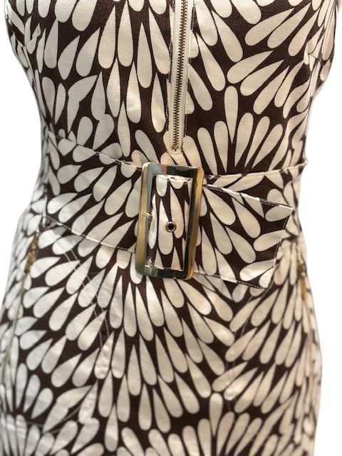 Tory Burch Sleeveless Linen Mini Dress with Gold Belt Accent Size S / US 4 / IT 40 - 2 Thumbnail